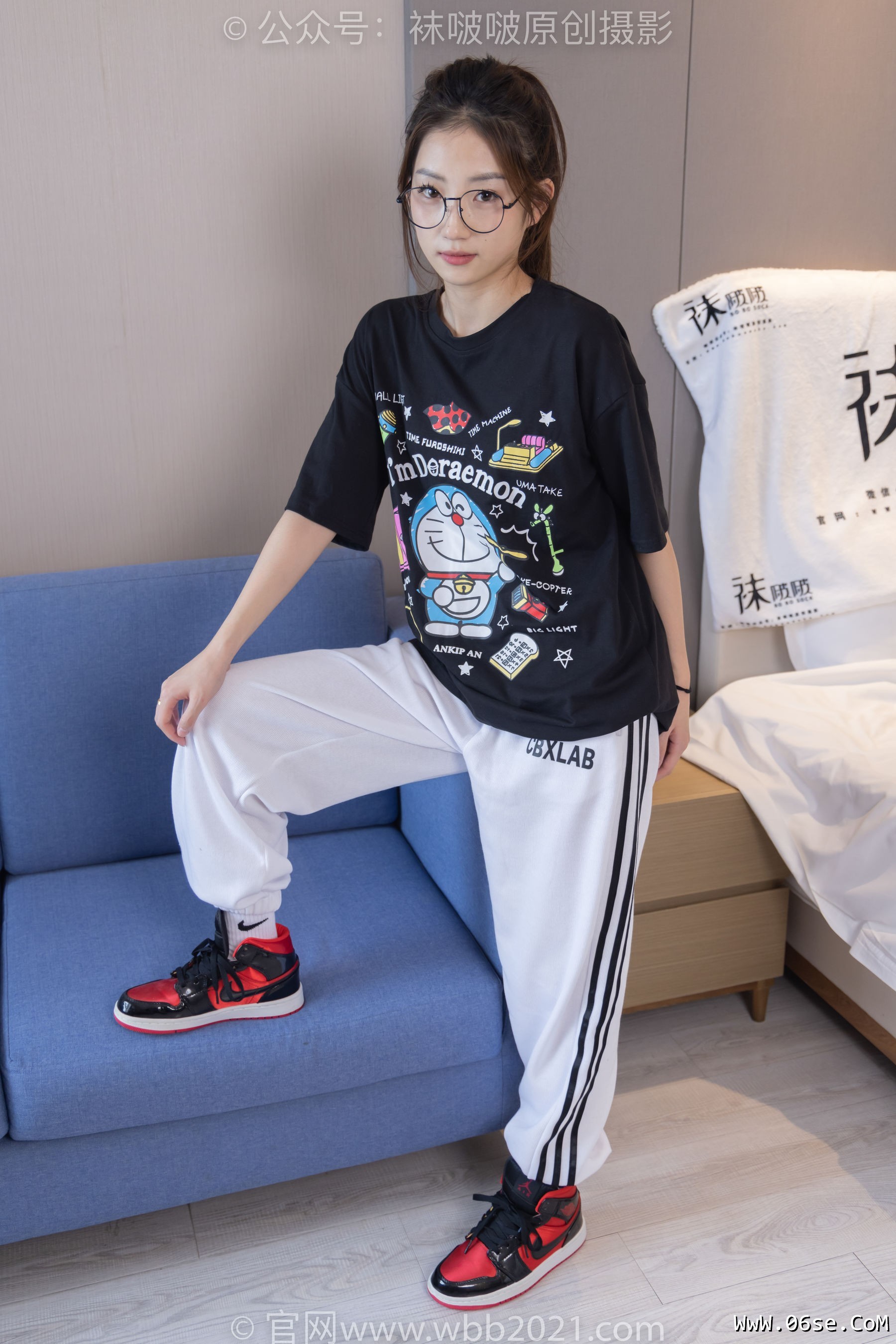 图片[58]-BoBoSocks袜啵啵 No.382 小沫 -板鞋、白棉袜[143P]-六色网
