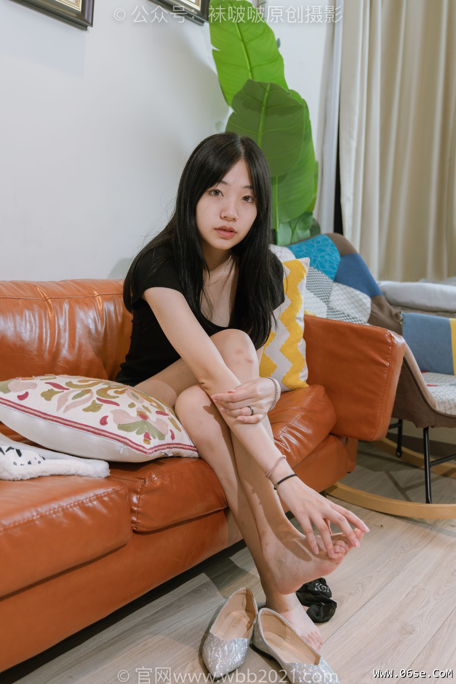 图片[82]-BoBoSocks袜啵啵 No.363 小甜豆 -两双平底鞋、黑色船袜、裸足[140P]-六色网