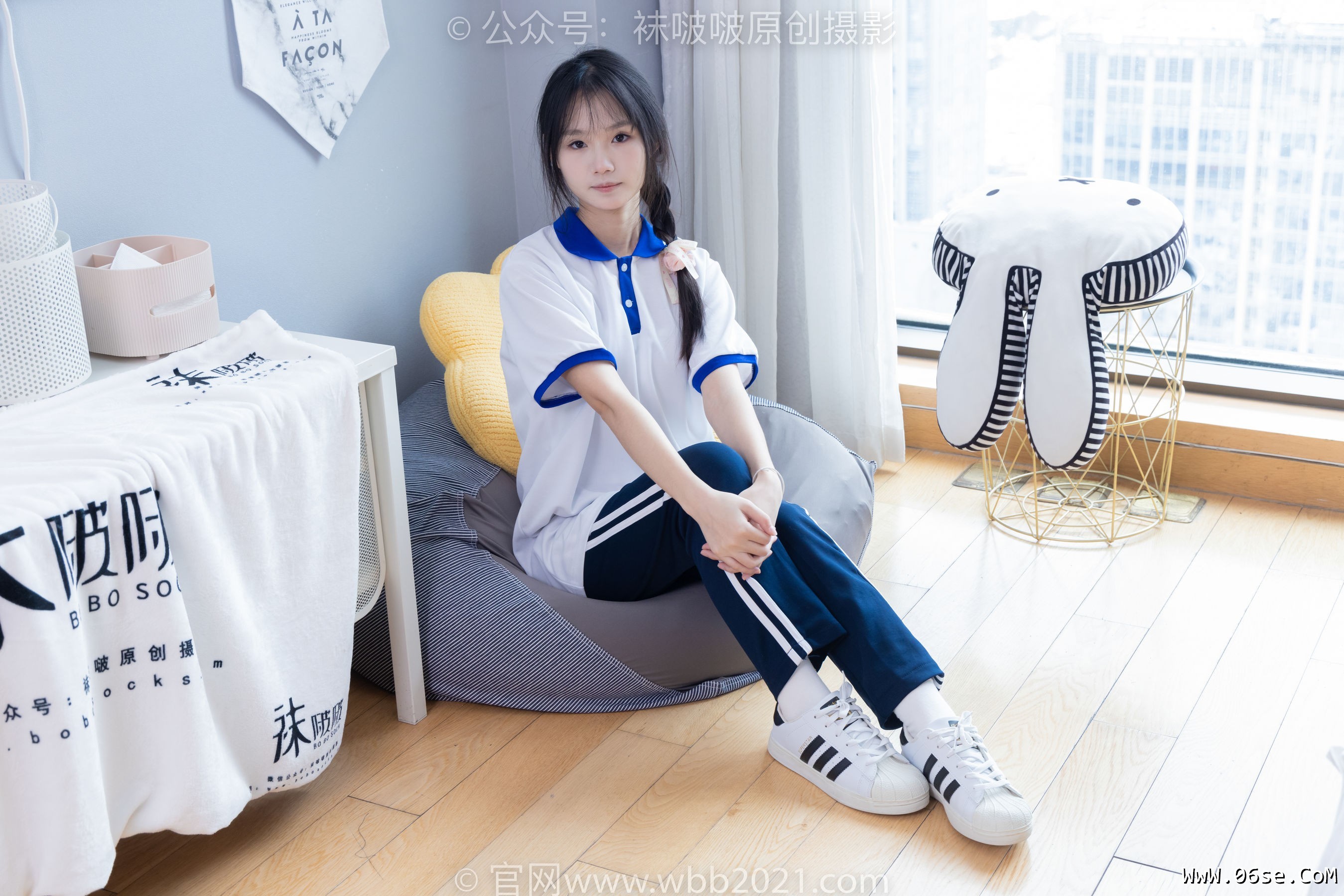 图片[76]-BoBoSocks袜啵啵 No.366 甜甜圈 -三双板鞋、白棉袜、短白丝[150P]-六色网