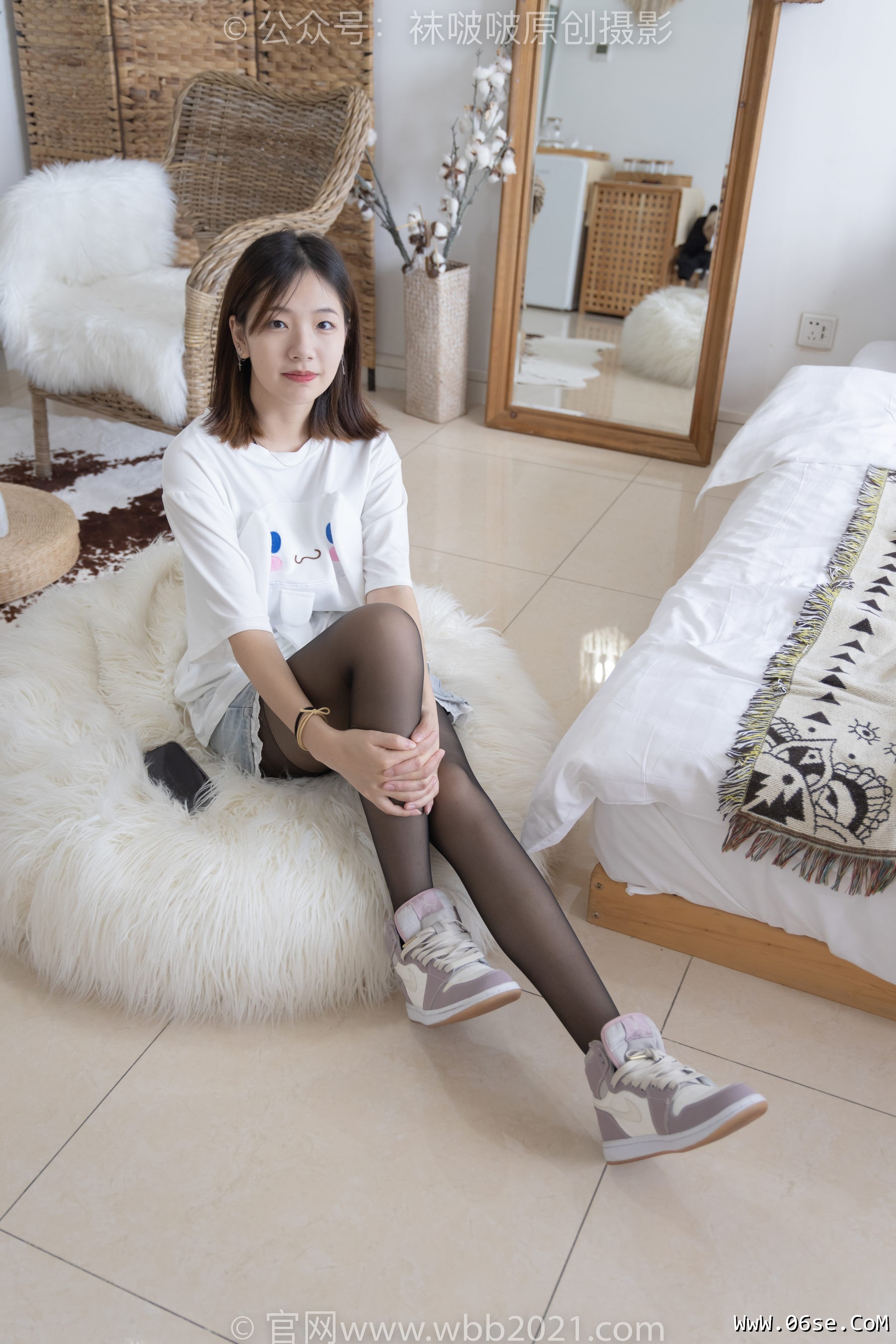 图片[52]-BoBoSocks袜啵啵 No.233 小甜豆-板鞋、黑丝[142P]-六色网