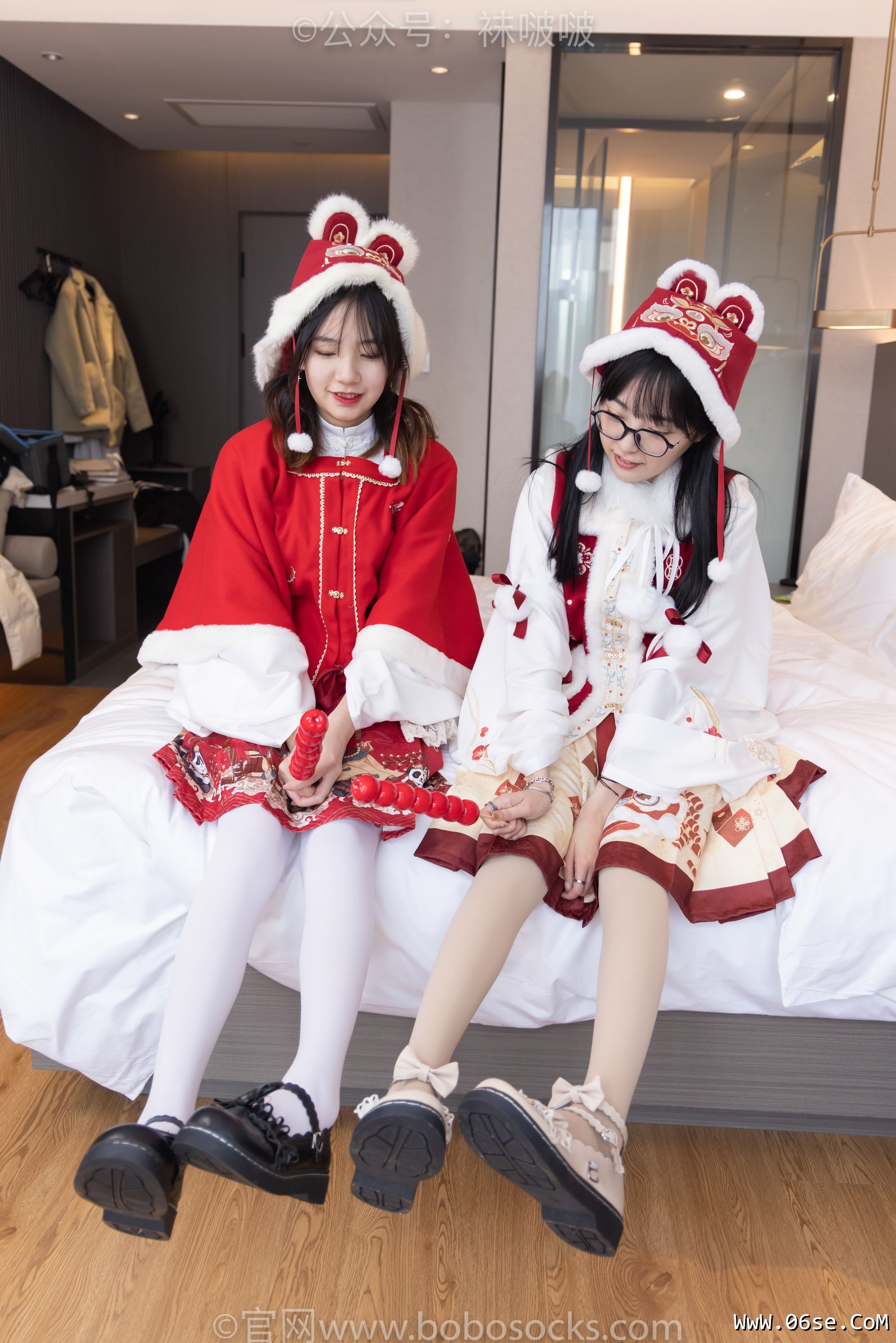 图片[11]-BoBoSocks袜啵啵 No.054 小甜豆与稚予-给大家拜年啦[139P]-六色网