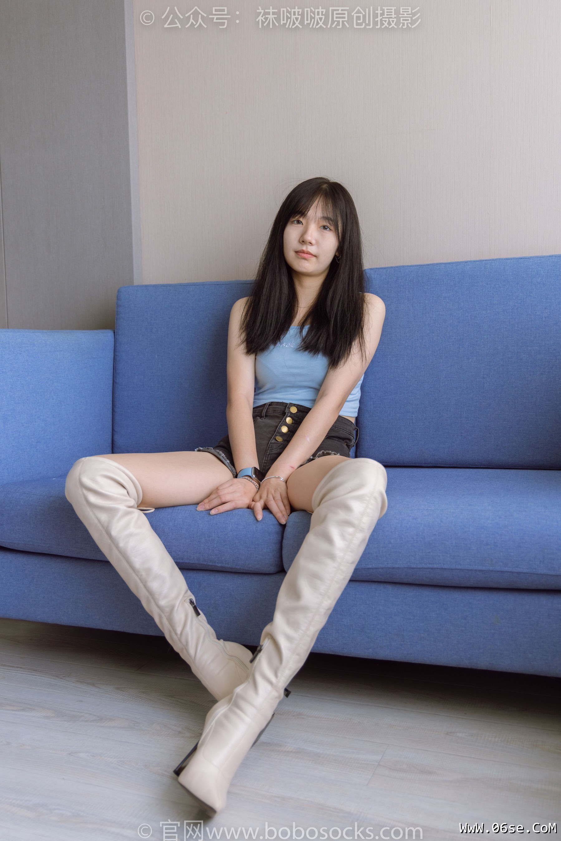 图片[168]-BoBoSocks袜啵啵 No.174 小甜豆-高跟长靴、白棉袜、裸足[178P]-六色网