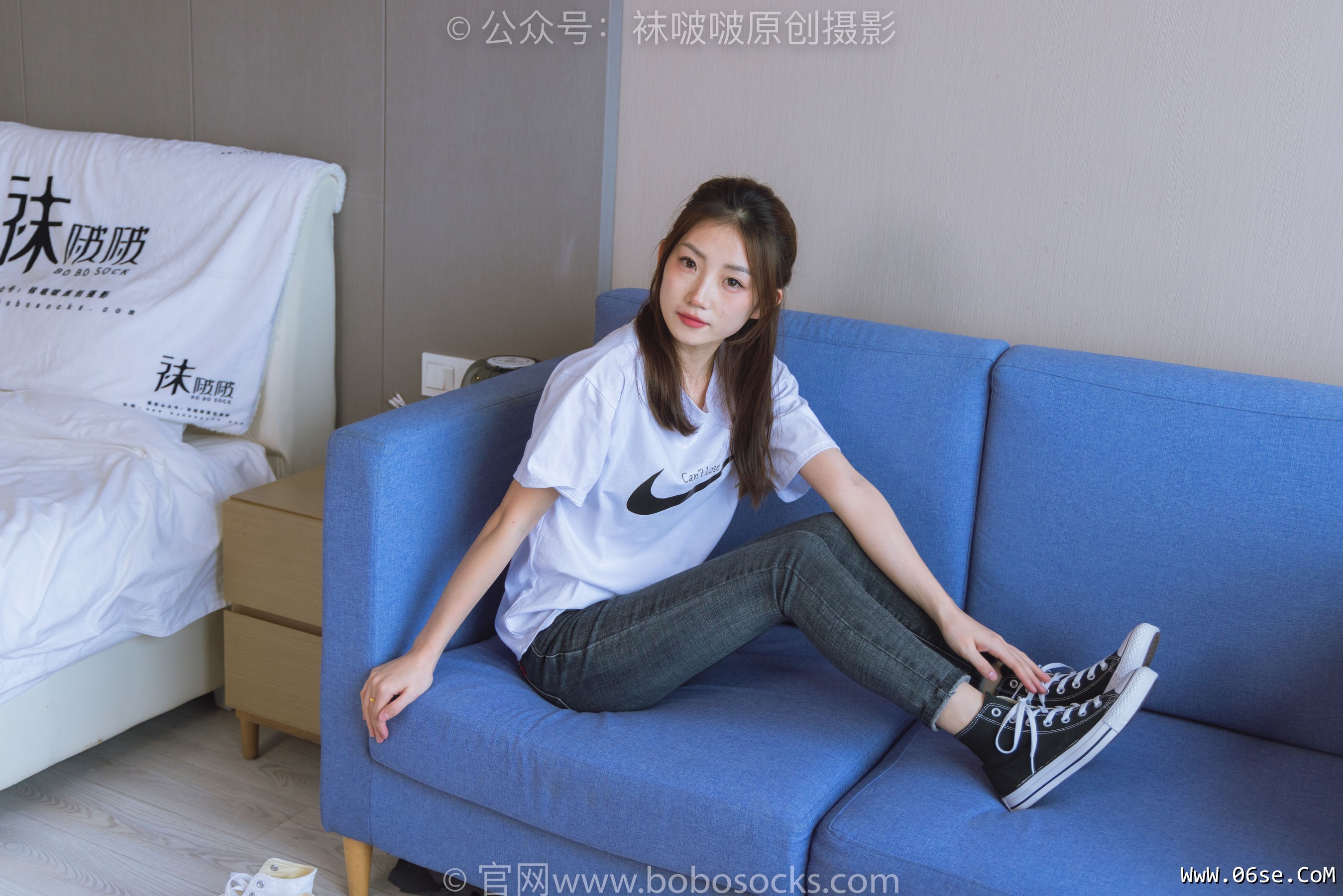 图片[66]-BoBoSocks袜啵啵 No.220 小沫-两双板鞋、短肉丝、裸足[140P]-六色网
