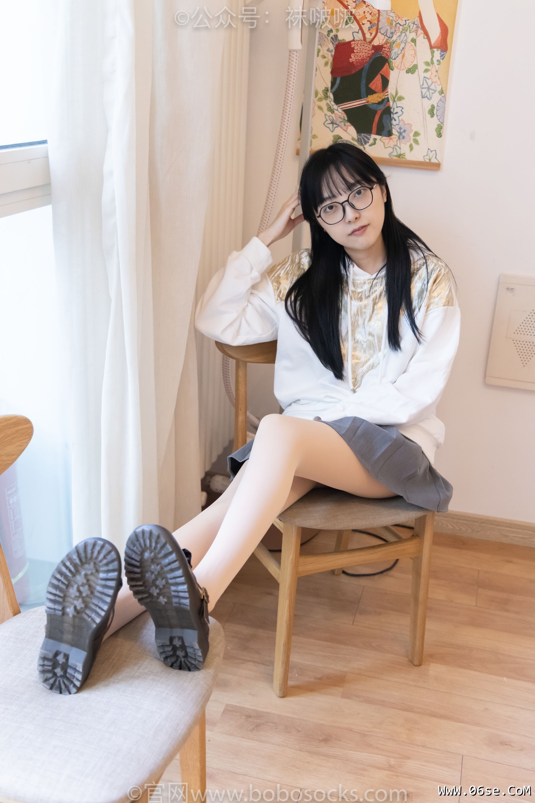 图片[38]-BoBoSocks袜啵啵 No.047 稚予-皮鞋、厚肉丝[131P]-六色网