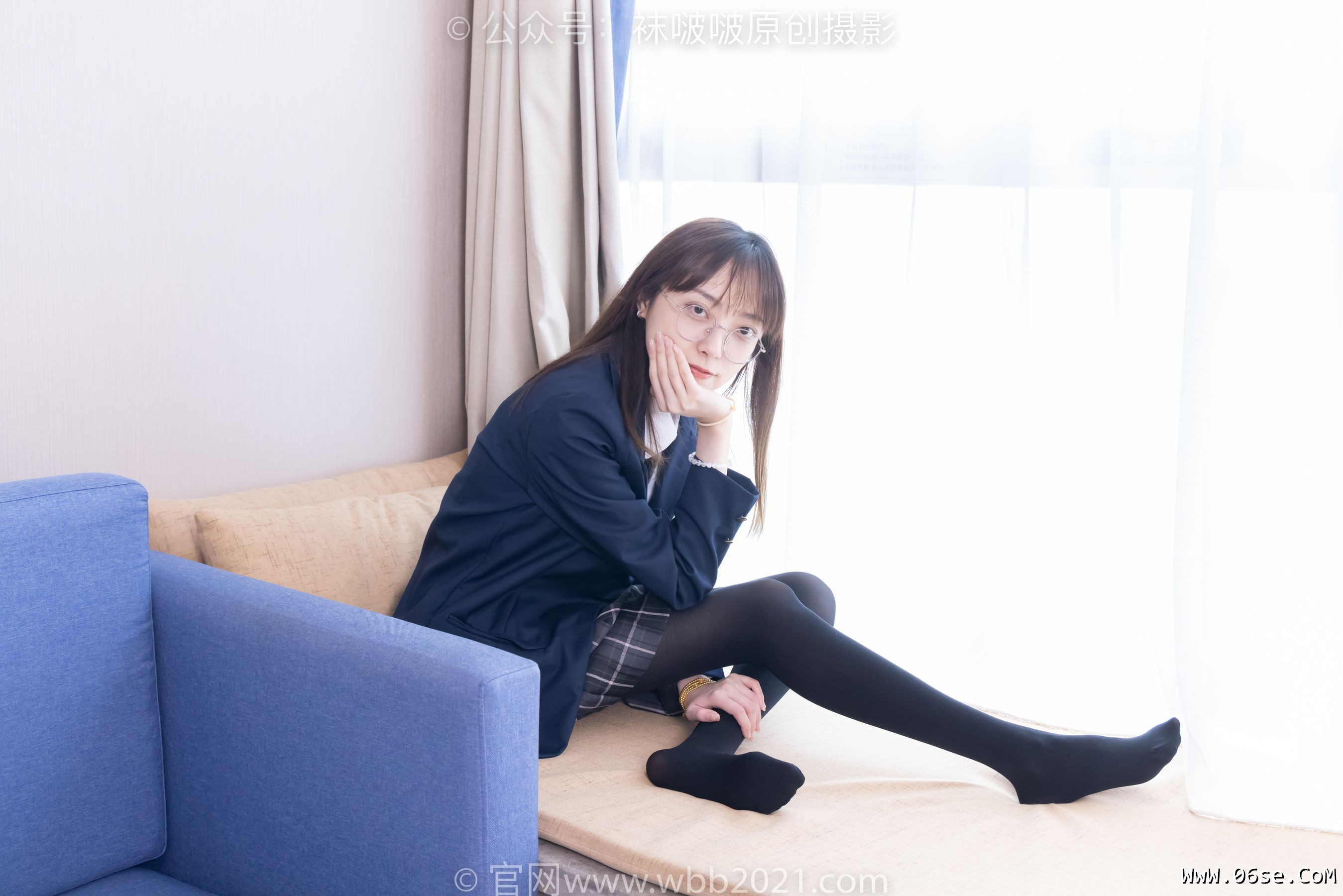 图片[138]-BoBoSocks袜啵啵 No.432 稚予 -皮鞋、厚黑丝、jk制服[184P]-六色网