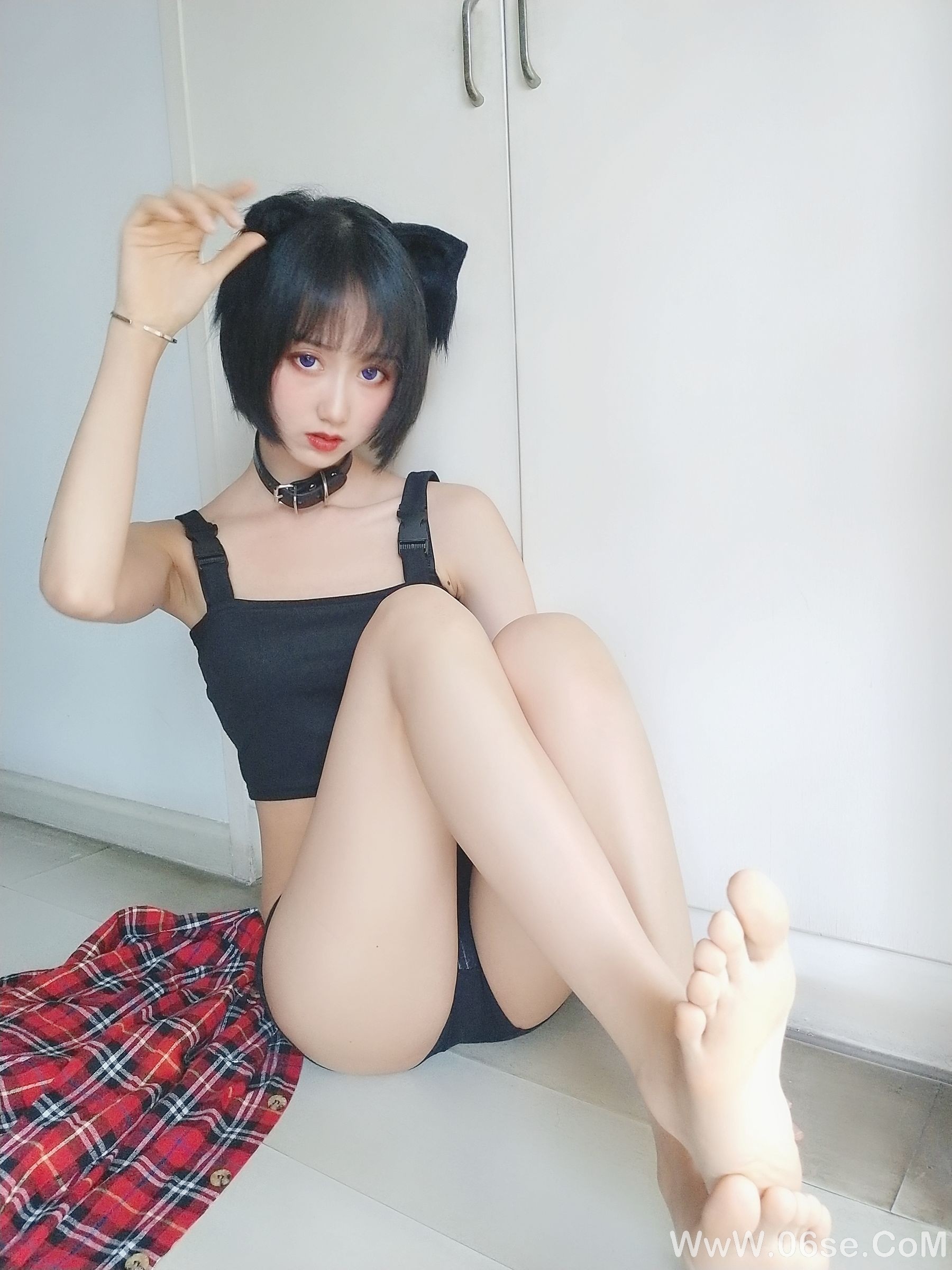 图片[9]-萌系小姐姐木绵绵OwO 不良猫[44P]-六色网