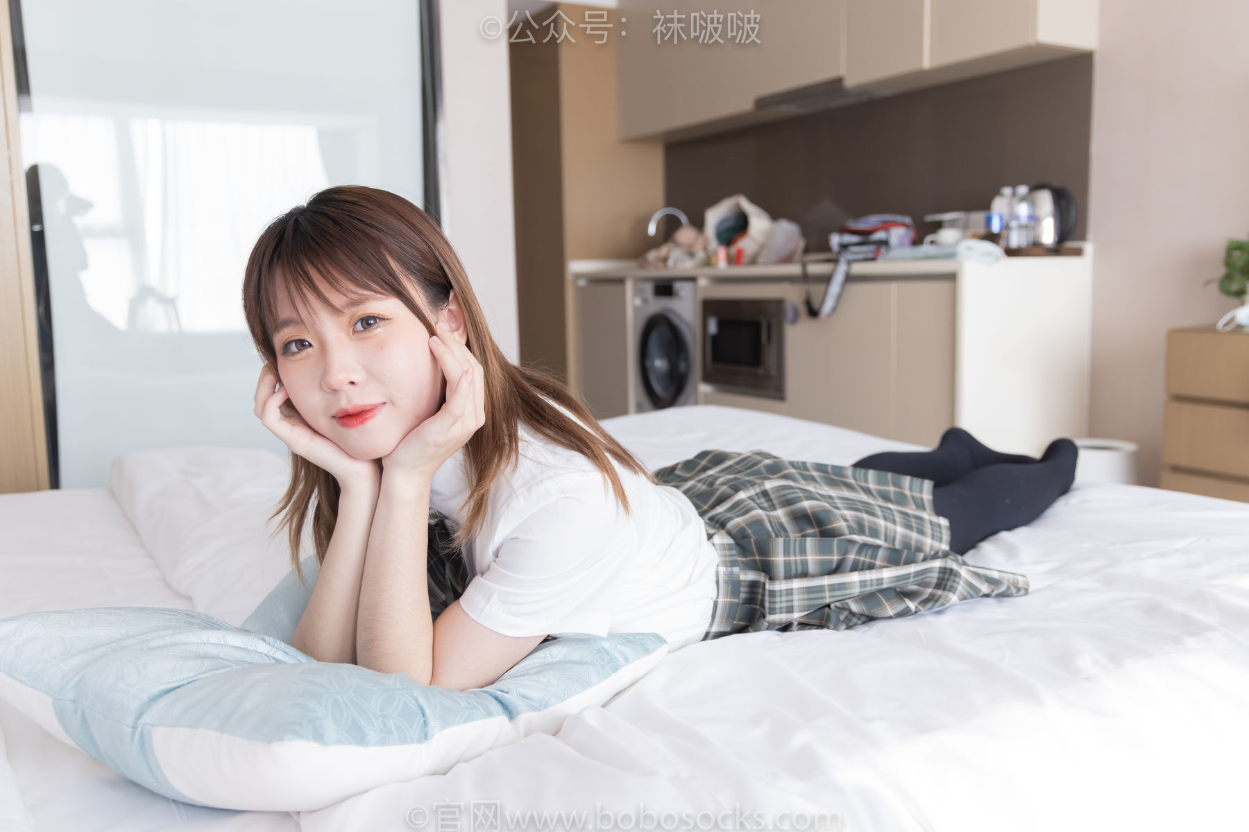 图片[96]-BoBoSocks袜啵啵 No.056 朵朵-JK制服、皮鞋、厚黑丝[135P]-六色网