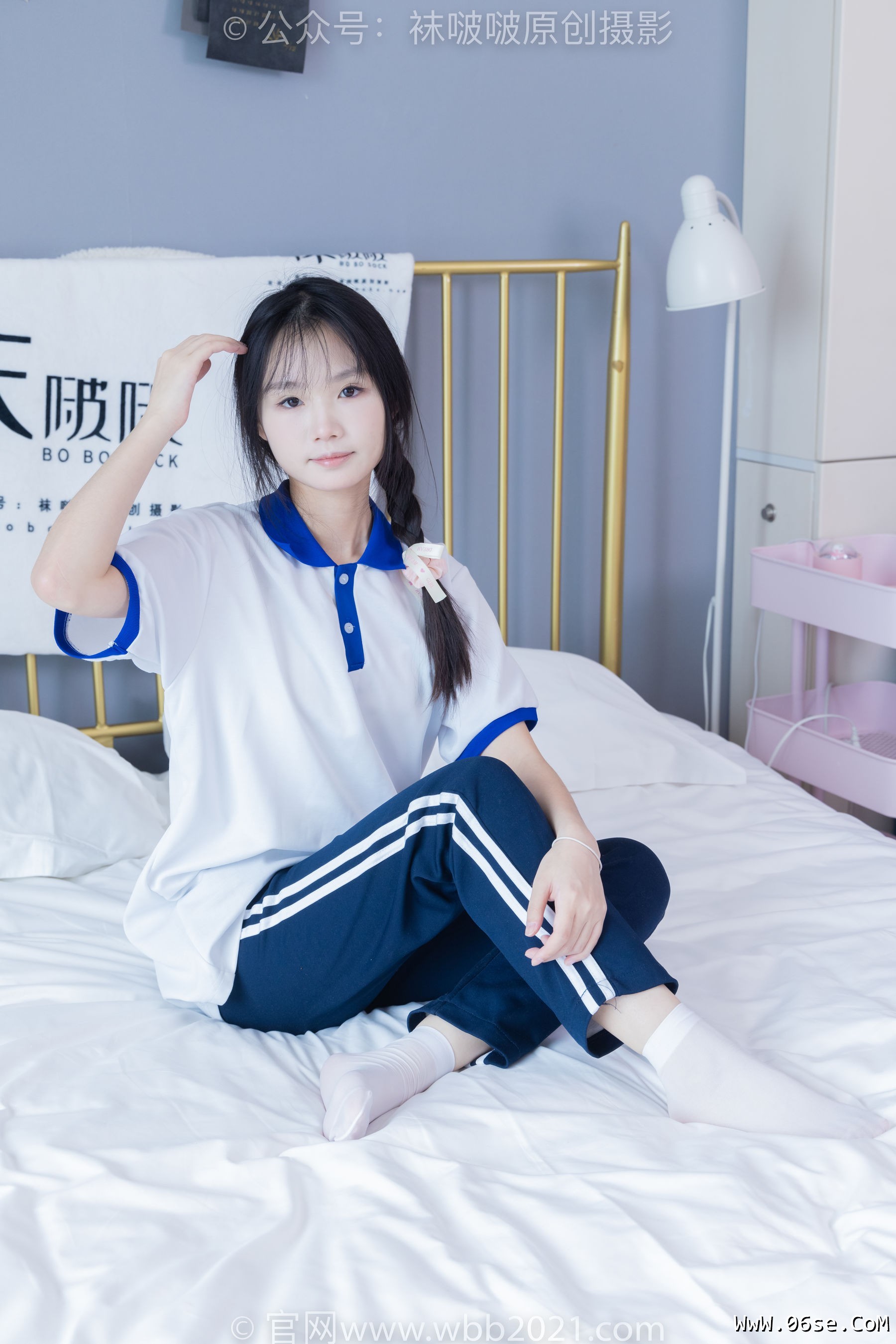 图片[18]-BoBoSocks袜啵啵 No.366 甜甜圈 -三双板鞋、白棉袜、短白丝[150P]-六色网