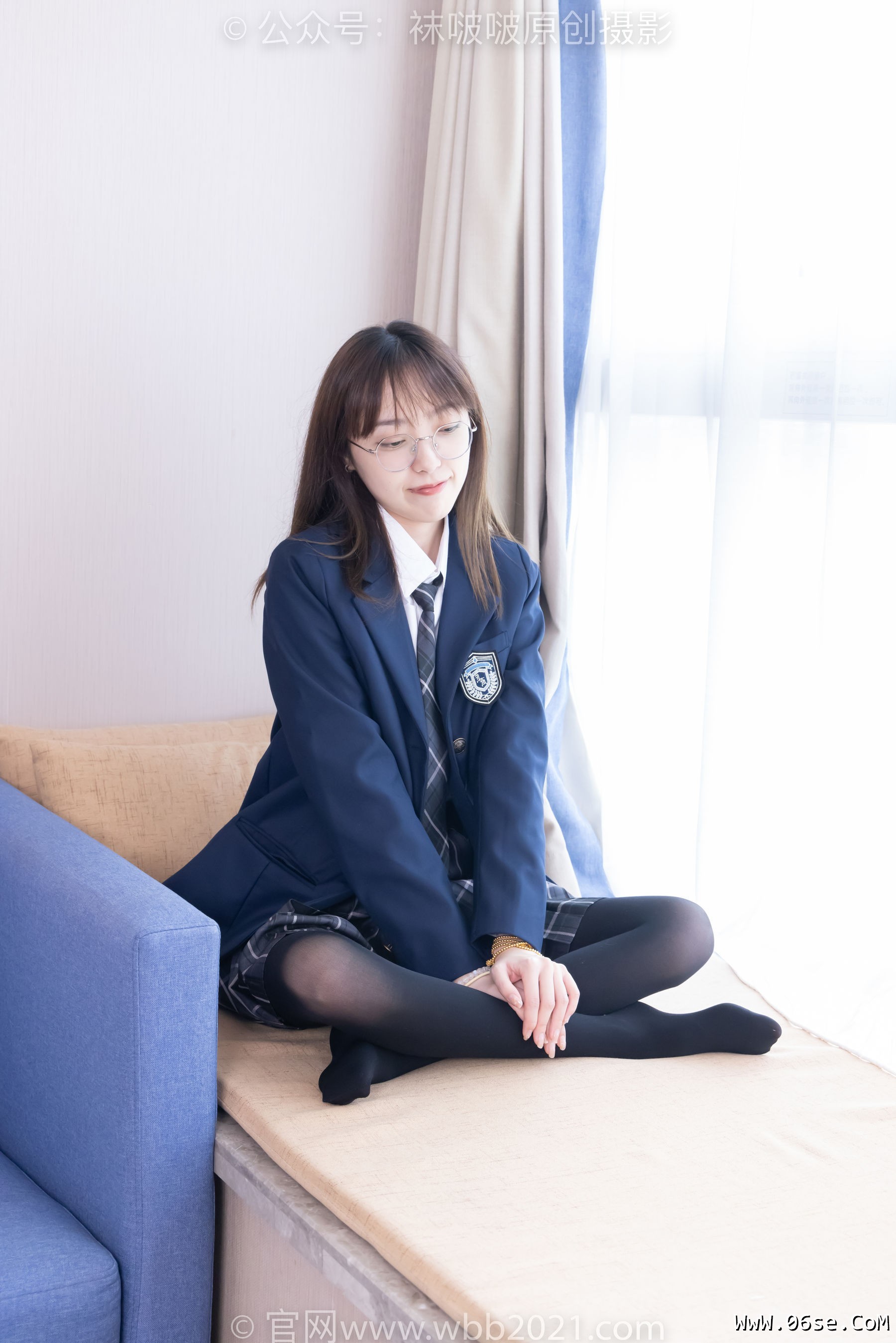 图片[146]-BoBoSocks袜啵啵 No.432 稚予 -皮鞋、厚黑丝、jk制服[184P]-六色网