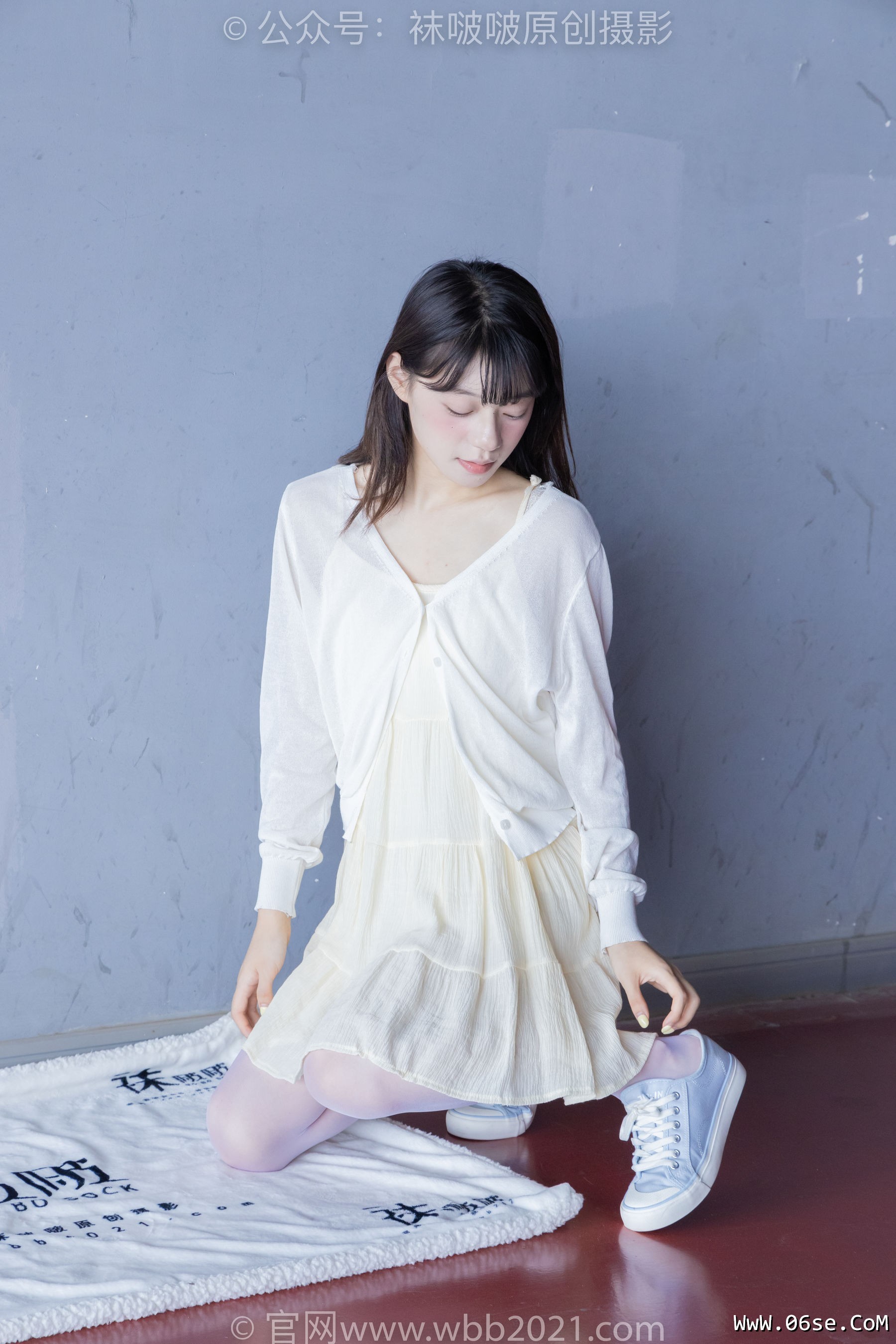 图片[55]-BoBoSocks袜啵啵 No.395 糯米 -板鞋、白丝[145P]-六色网