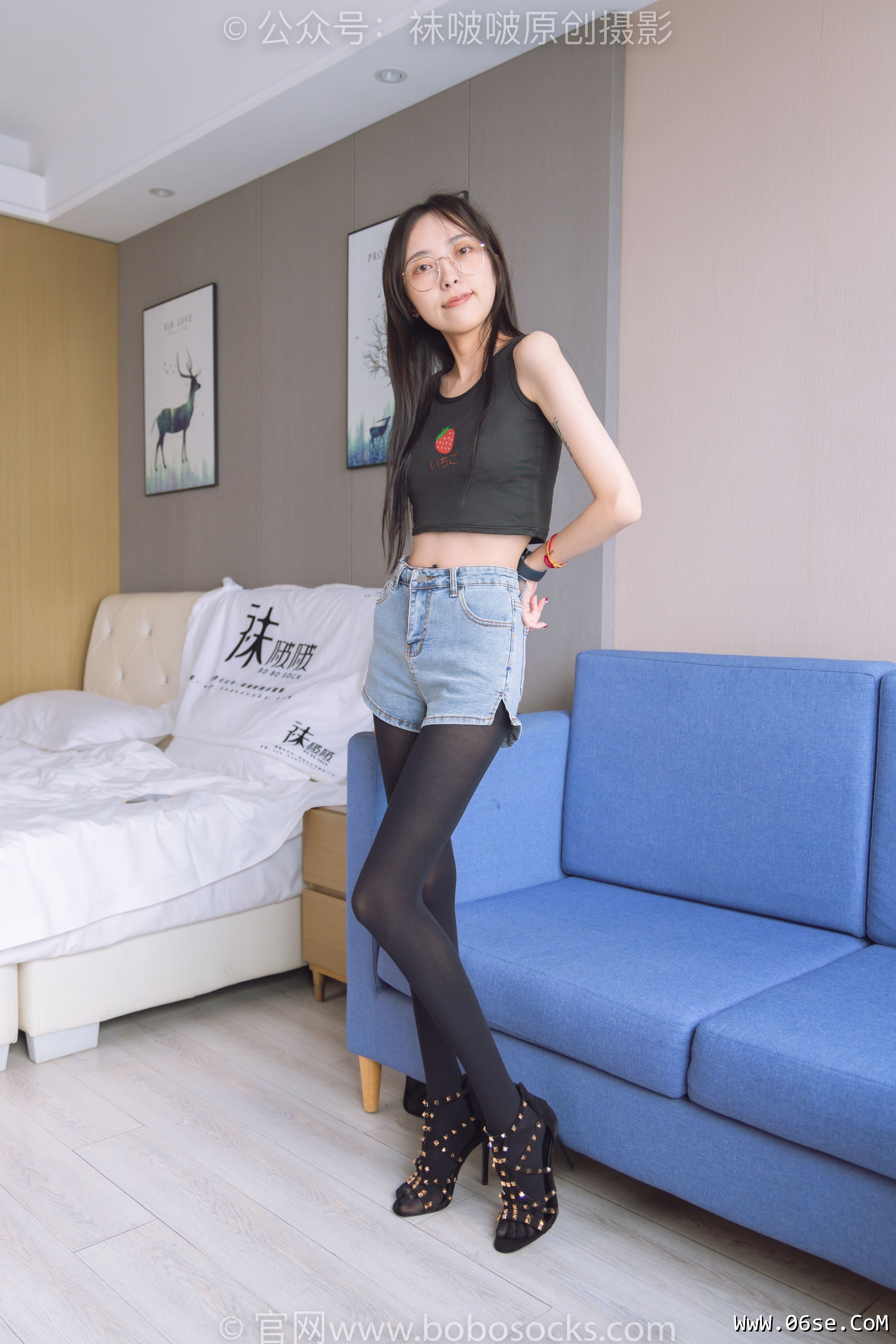图片[13]-BoBoSocks袜啵啵 No.192 稚予-高跟鞋、黑色五指袜[139P]-六色网