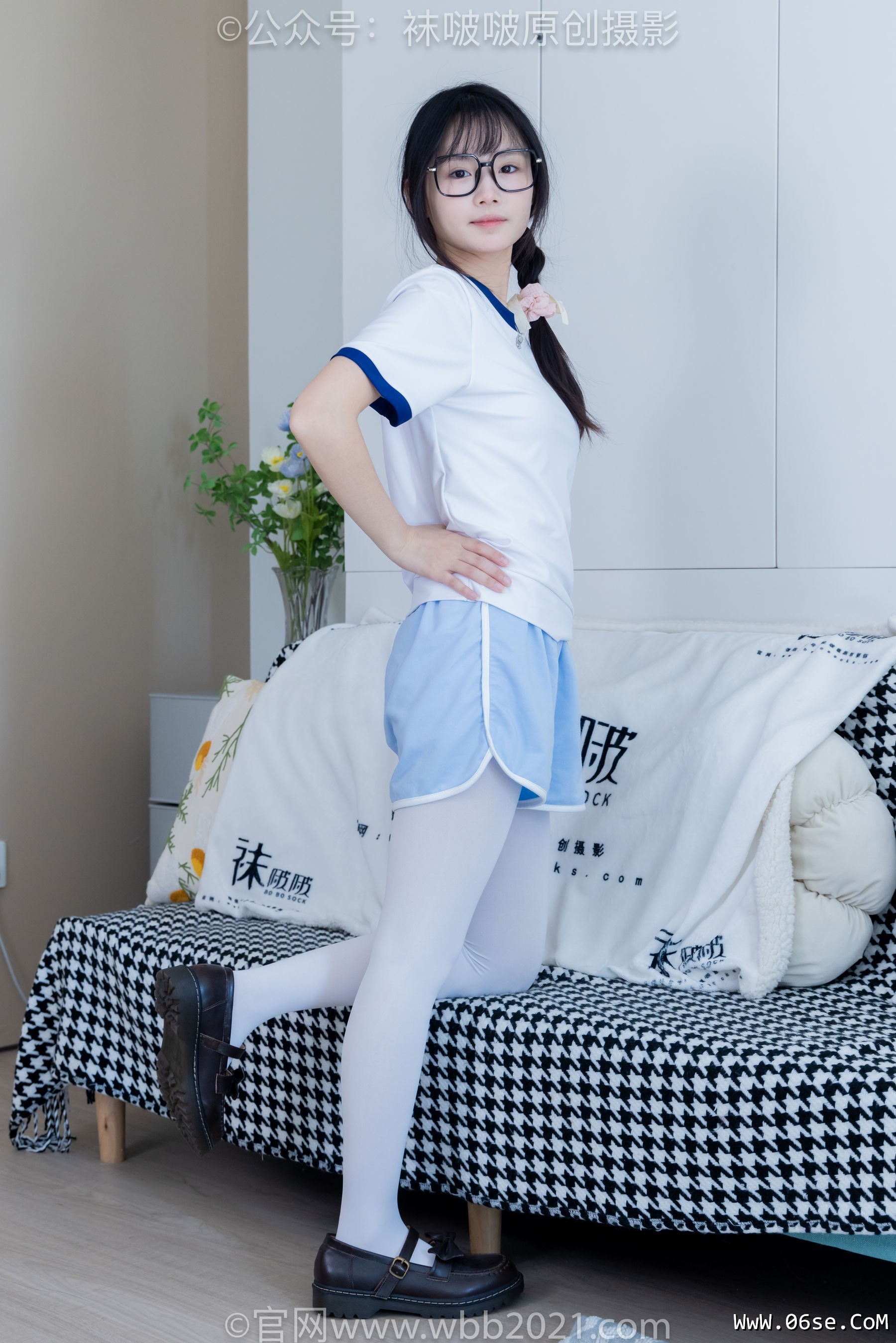 图片[77]-BoBoSocks袜啵啵 No.325 甜甜圈 -皮鞋、厚白丝[145P]-六色网