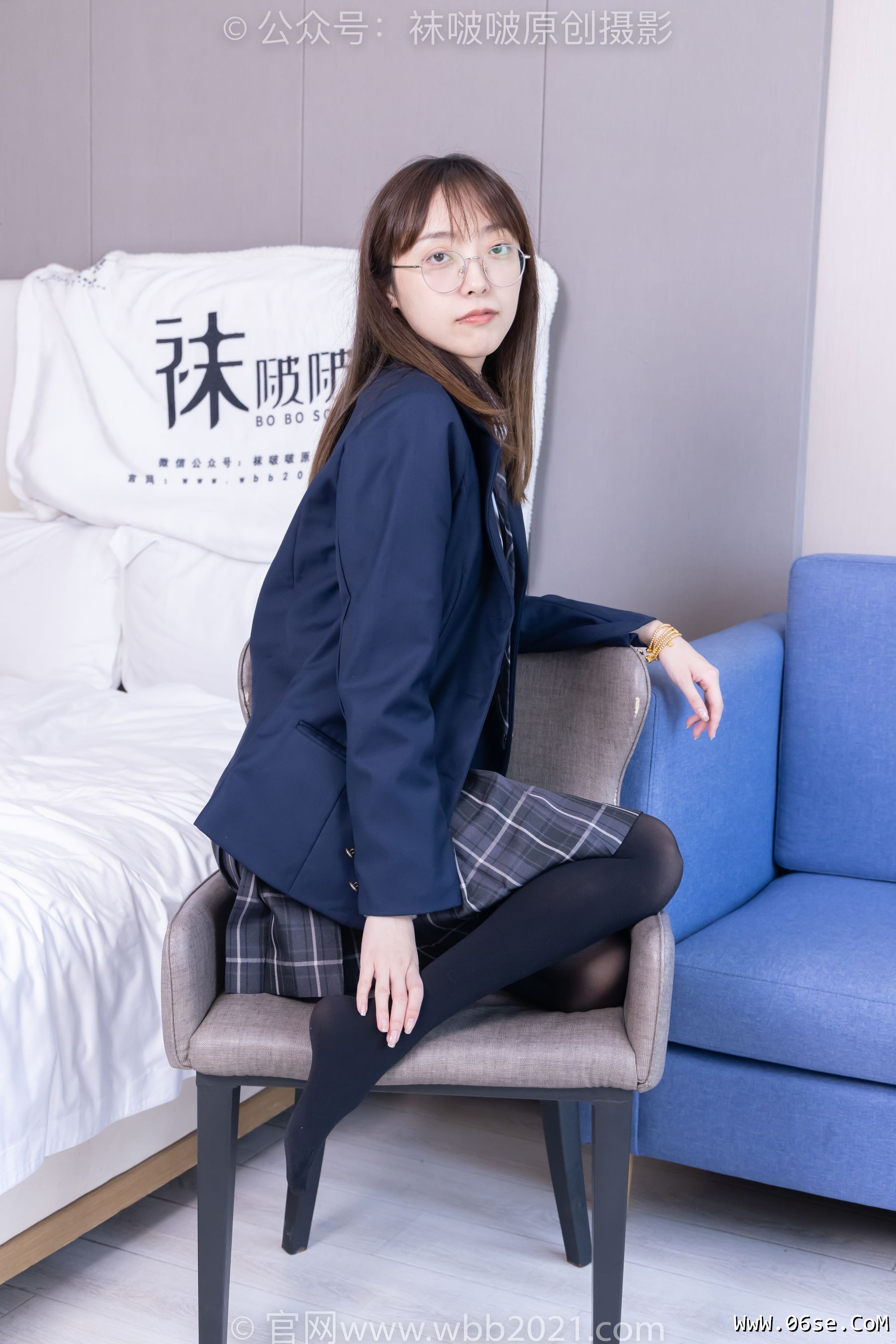 图片[85]-BoBoSocks袜啵啵 No.432 稚予 -皮鞋、厚黑丝、jk制服[184P]-六色网