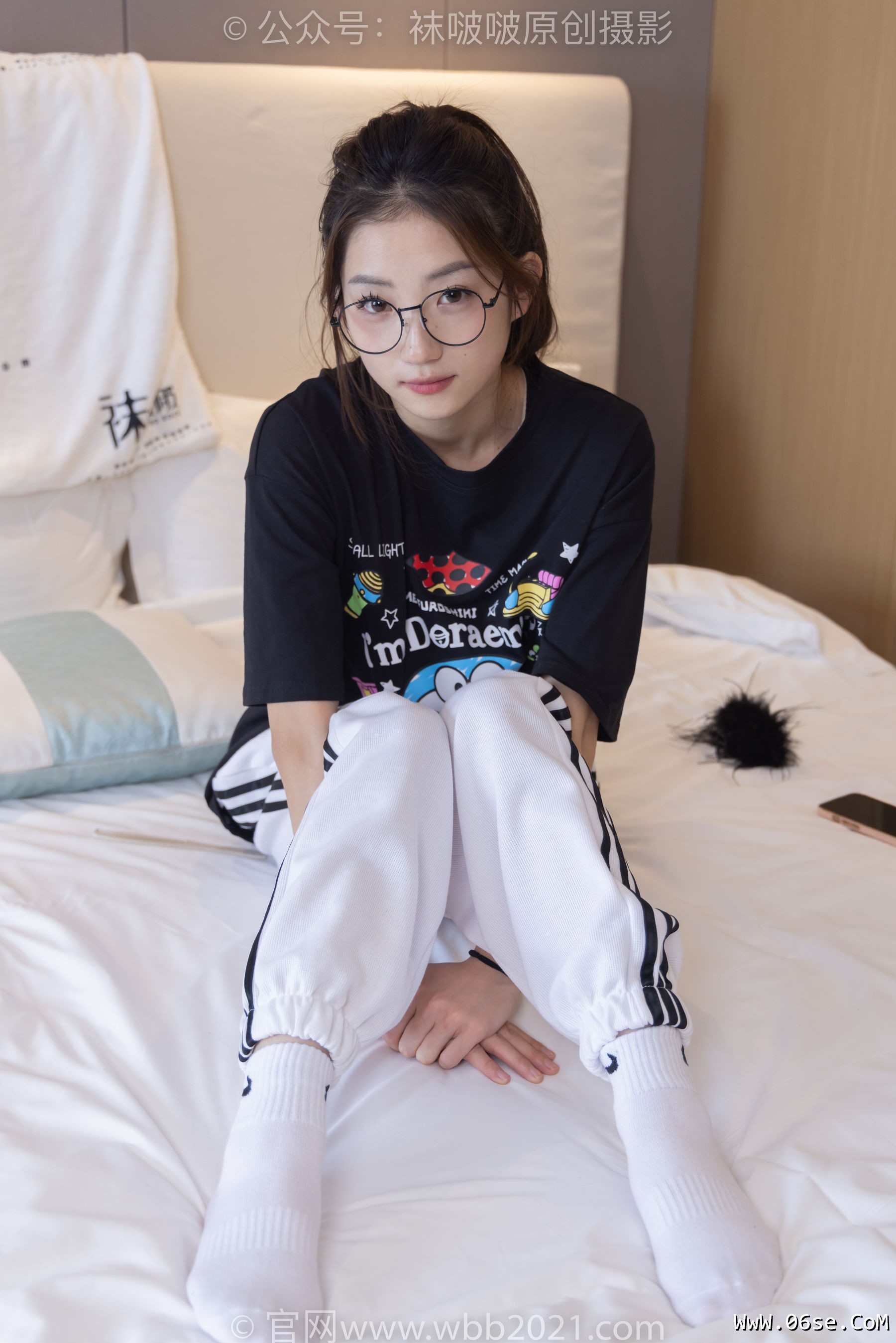 图片[123]-BoBoSocks袜啵啵 No.382 小沫 -板鞋、白棉袜[143P]-六色网