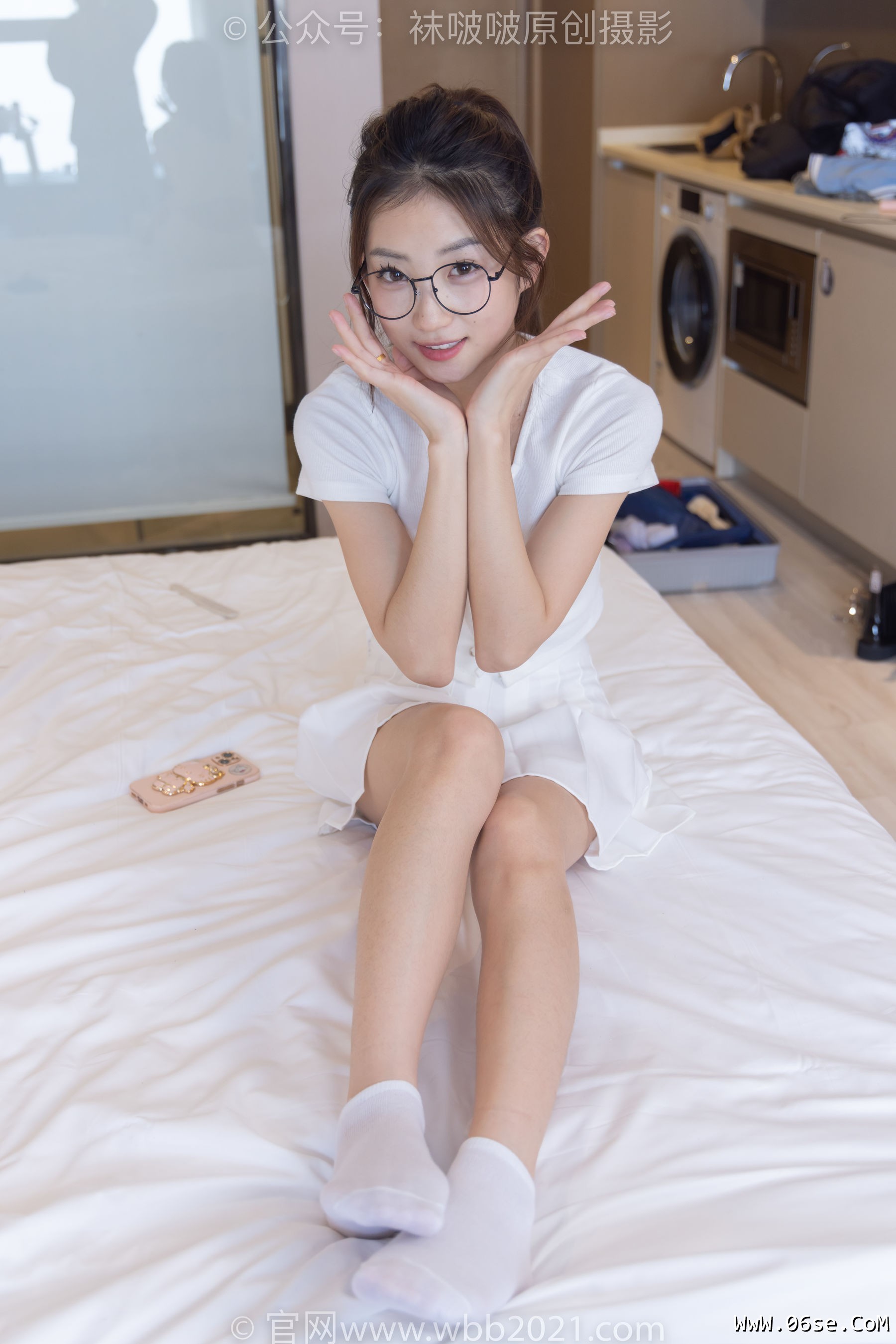图片[139]-BoBoSocks袜啵啵 No.258 小沫 -贝壳头板鞋、白棉袜[148P]-六色网