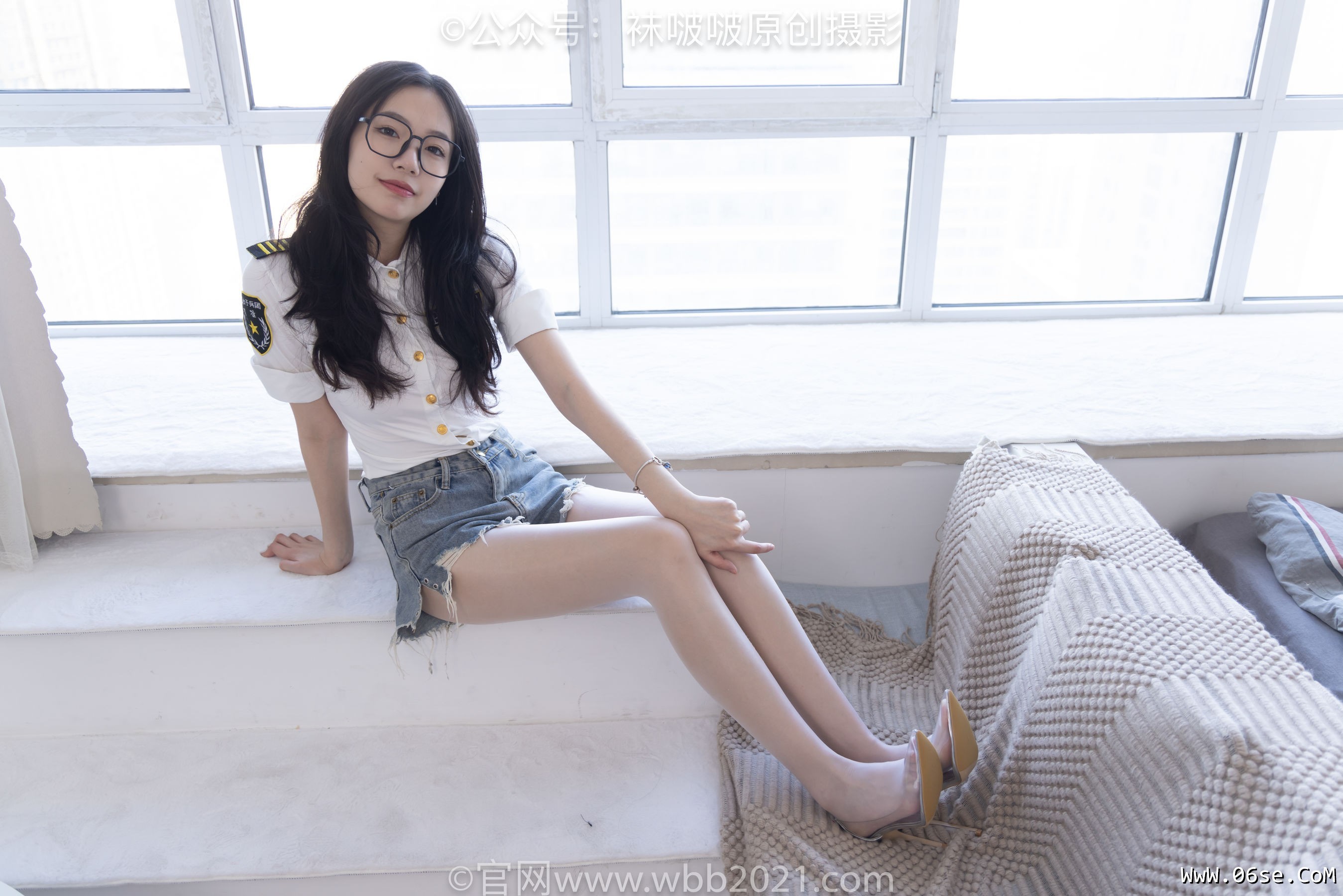 图片[123]-BoBoSocks袜啵啵 No.433 小甜豆 -透明高跟、白丝、穿鞋往鞋里倒酸奶[149P]-六色网