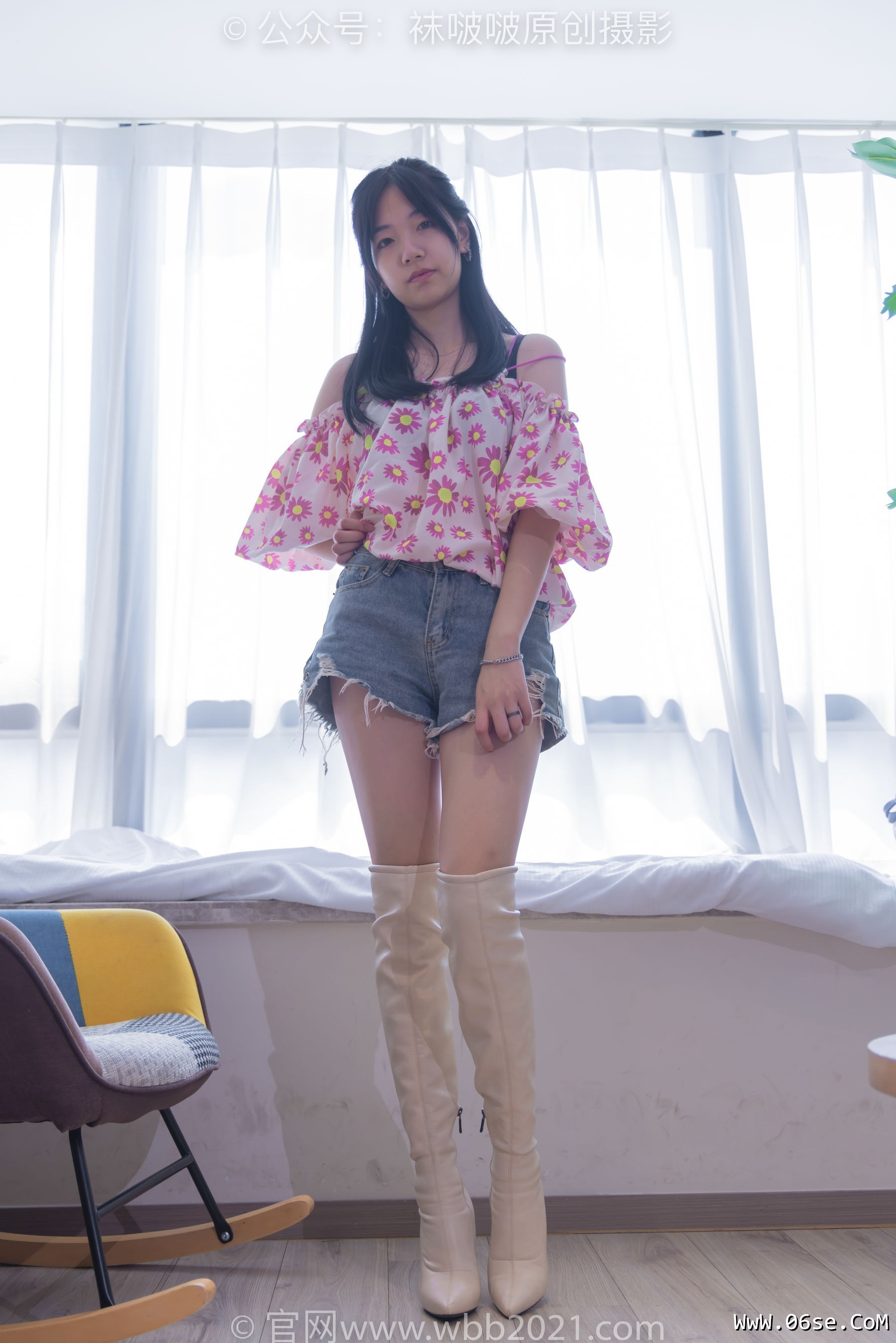 图片[111]-BoBoSocks袜啵啵 No.308 小甜豆 -长靴、白棉袜、裸足[170P]-六色网