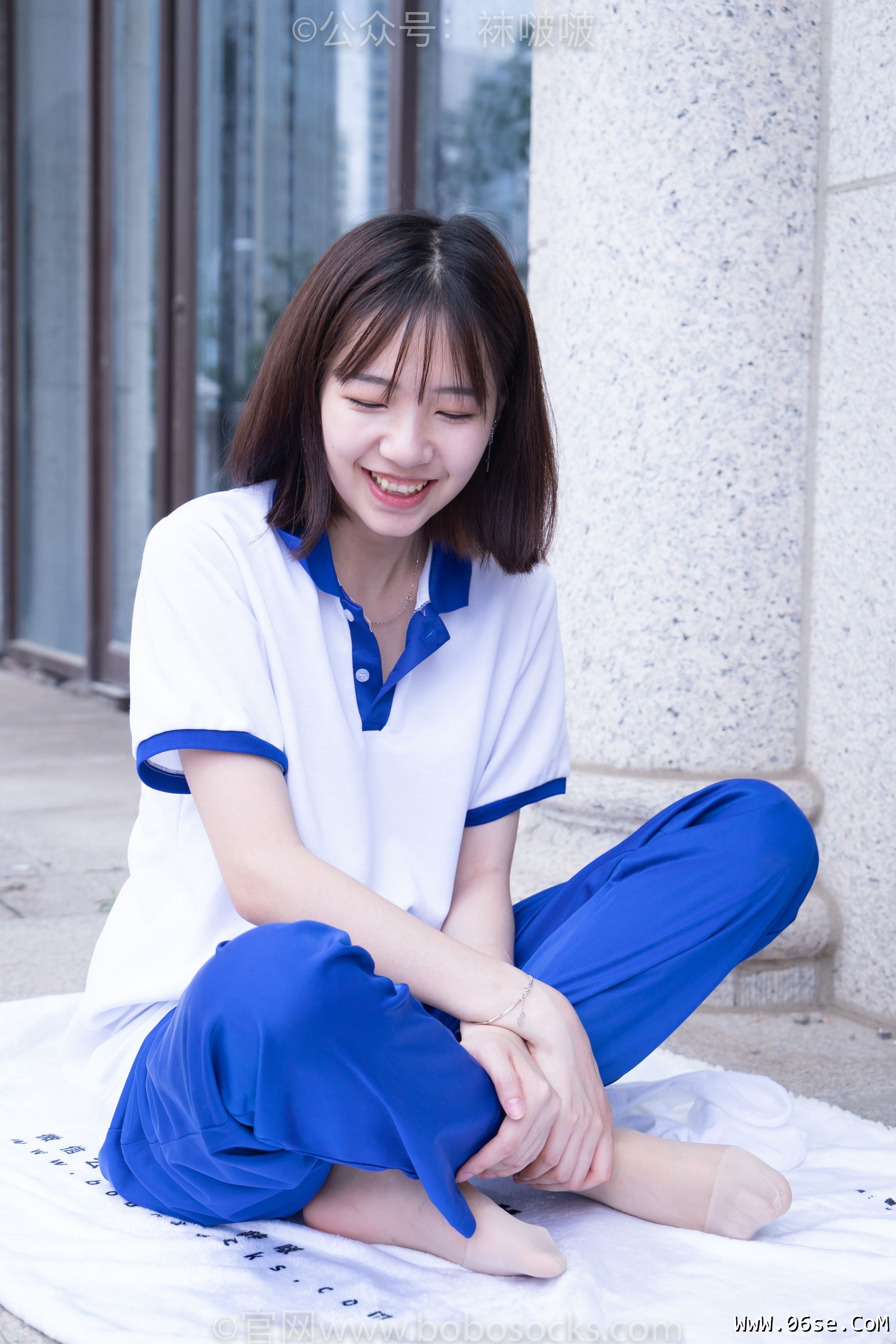 图片[120]-BoBoSocks袜啵啵 No.022 小甜豆-校服、贝壳头、白棉袜、肉丝[140P]-六色网