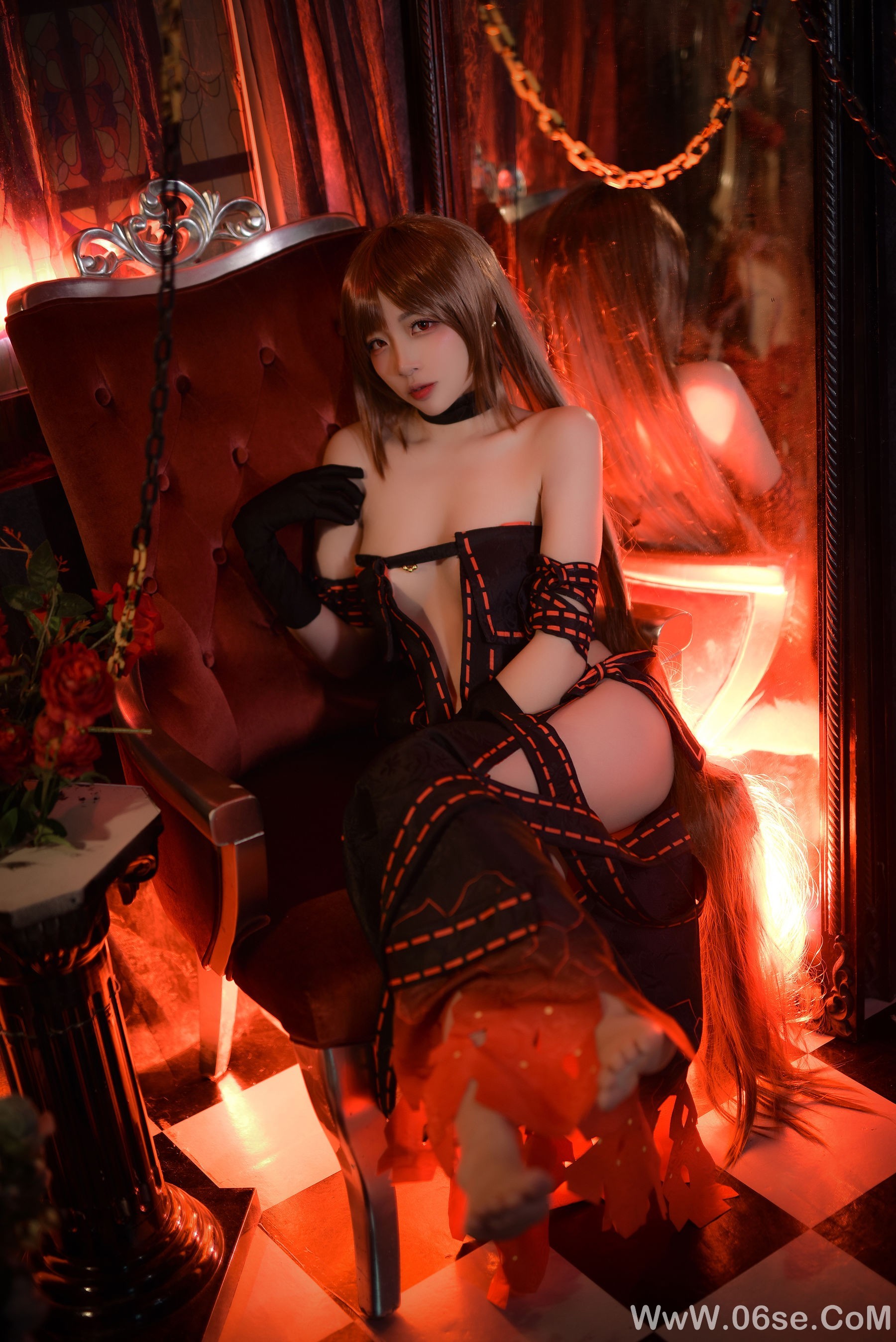 图片[5]-人气Coser二佐Nisa Fate虞美人[24P]-六色网