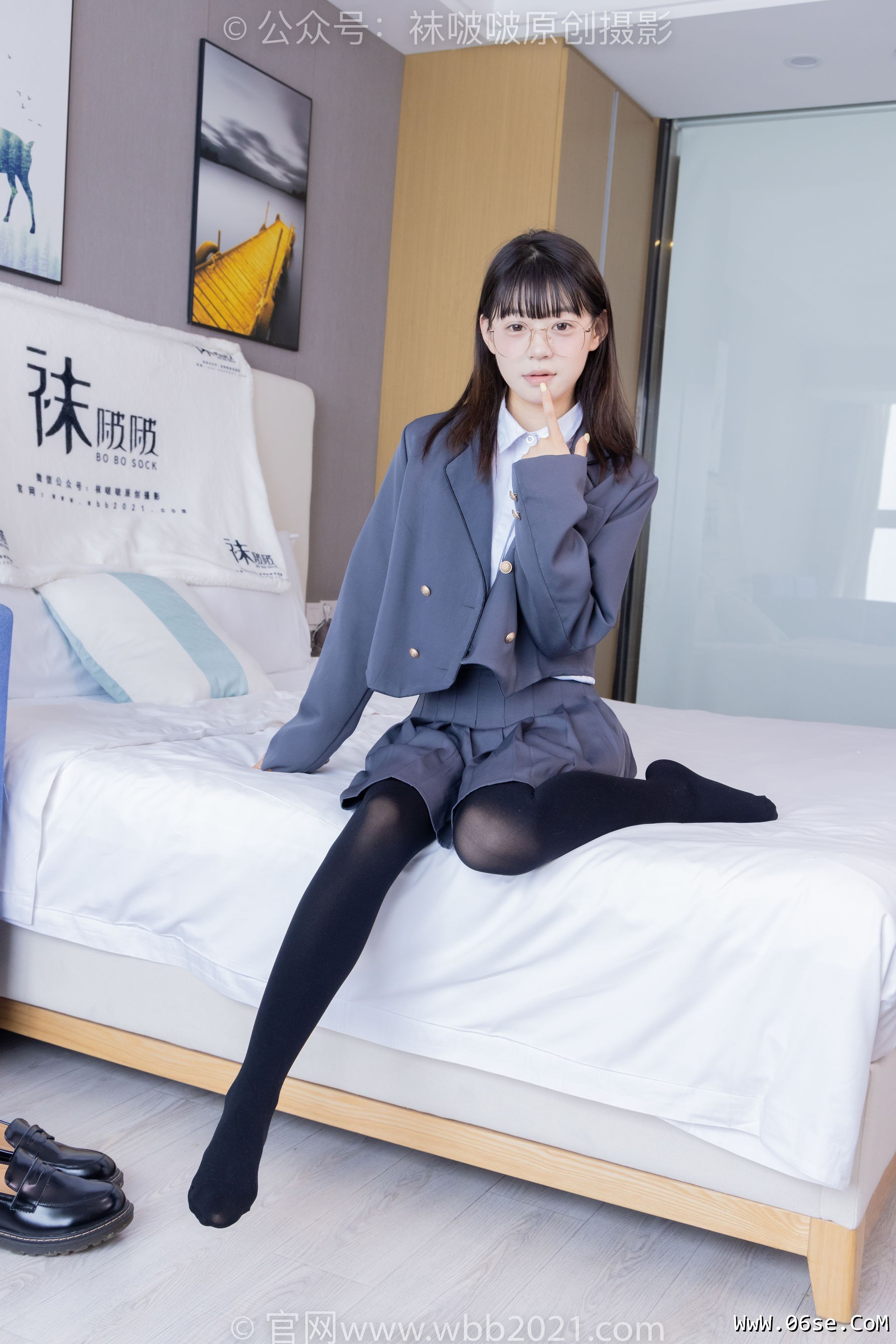 图片[43]-BoBoSocks袜啵啵 No.402 糯米 -皮鞋、厚黑丝、学院jk[140P]-六色网