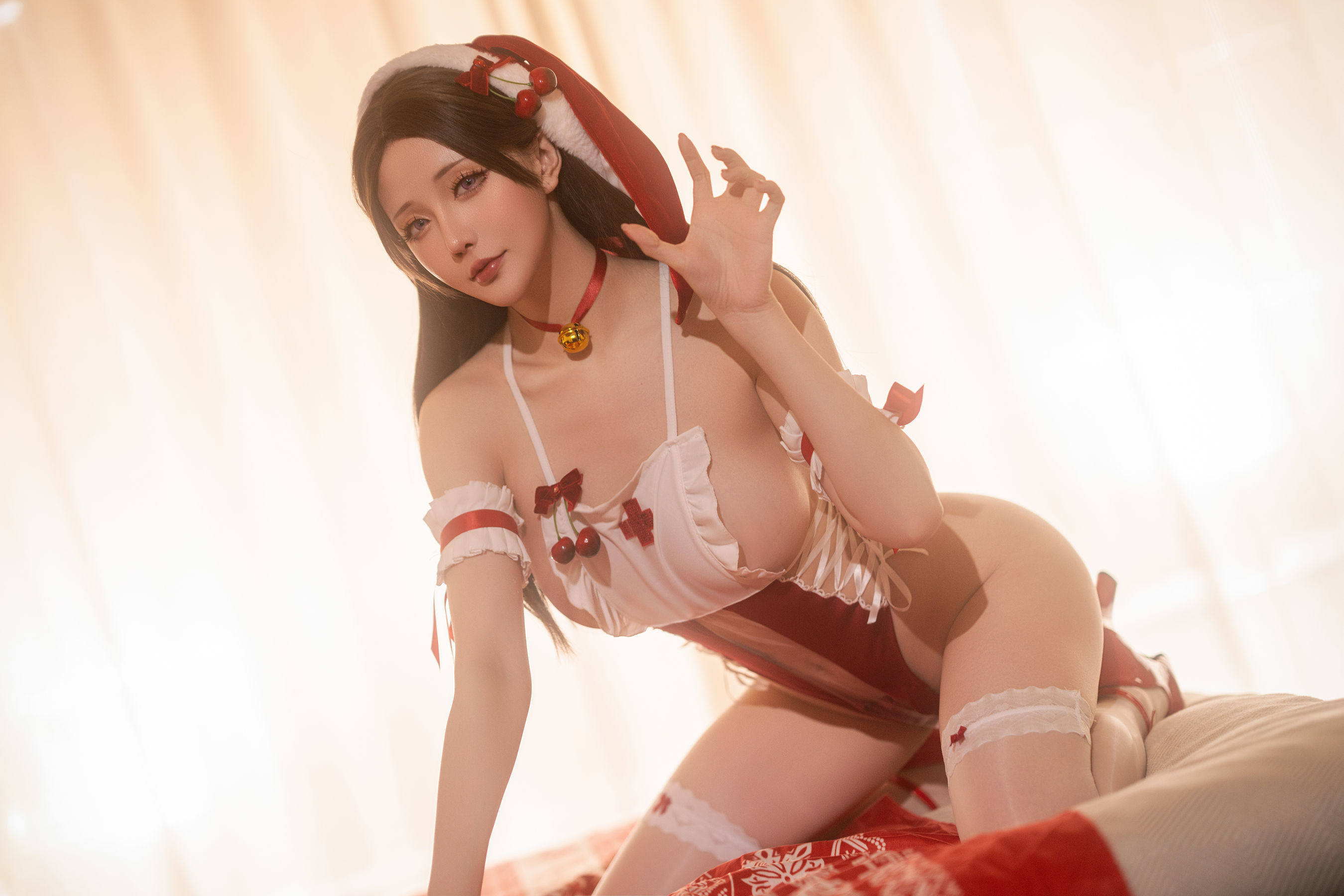 图片[15]-Coser小姐姐星之迟迟 – 2024圣诞 小白兔[65P]-六色网