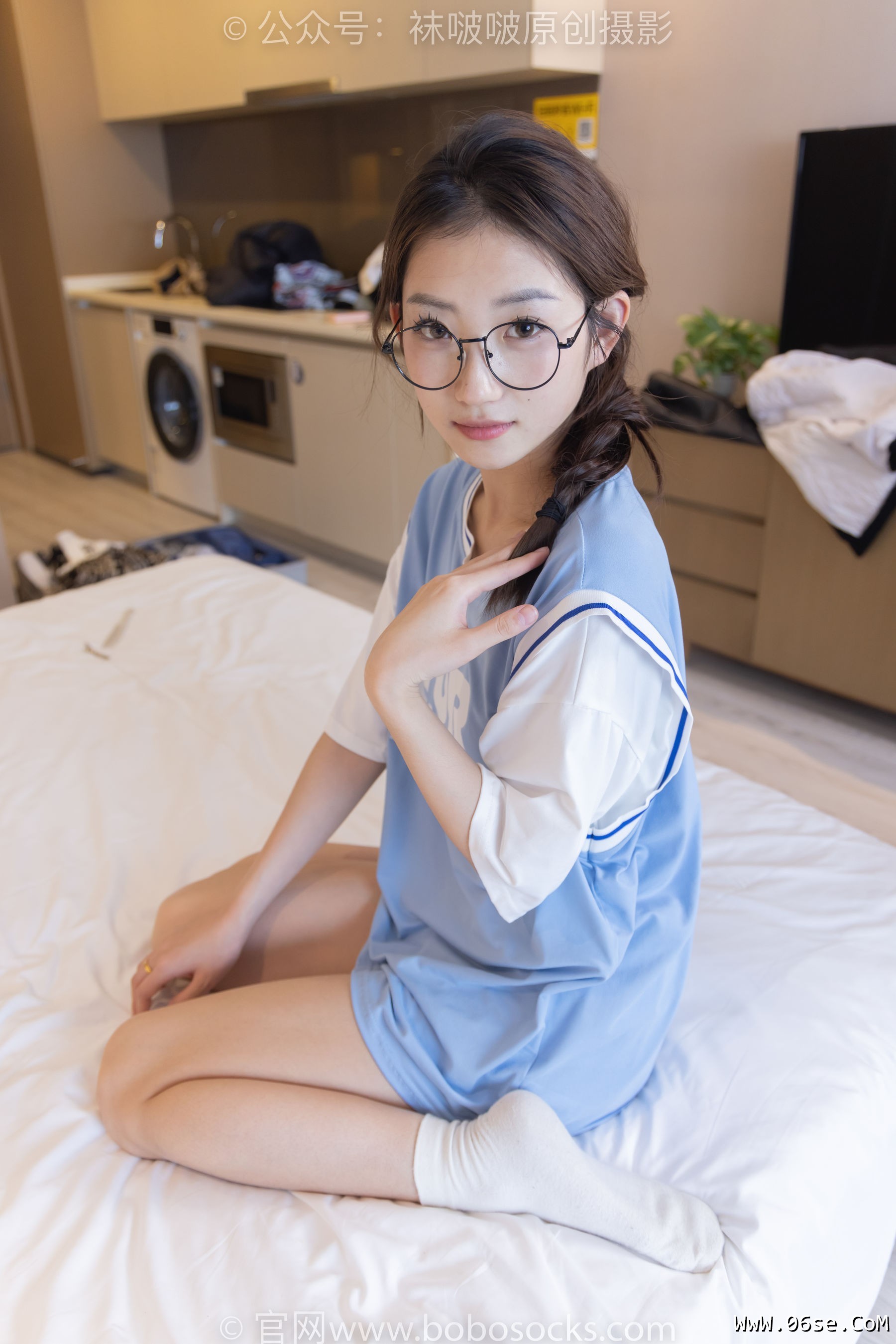 图片[150]-BoBoSocks袜啵啵 No.217 小沫-高跟鞋、皮鞋、短肉丝、自然穿脏白棉袜[150P]-六色网