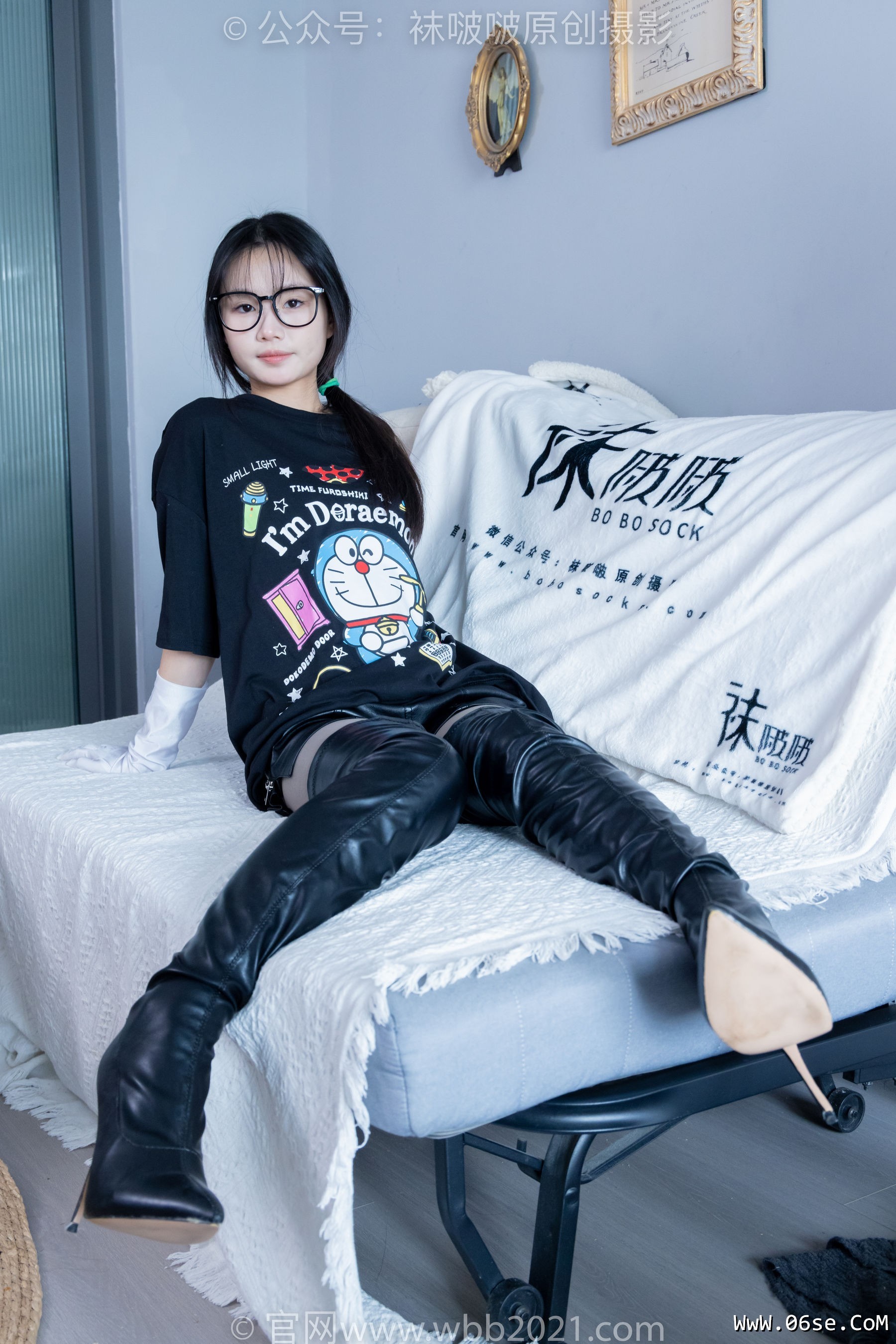 图片[70]-BoBoSocks袜啵啵 No.343 甜甜圈 -高跟长靴、黑丝打底、肉丝[150P]-六色网