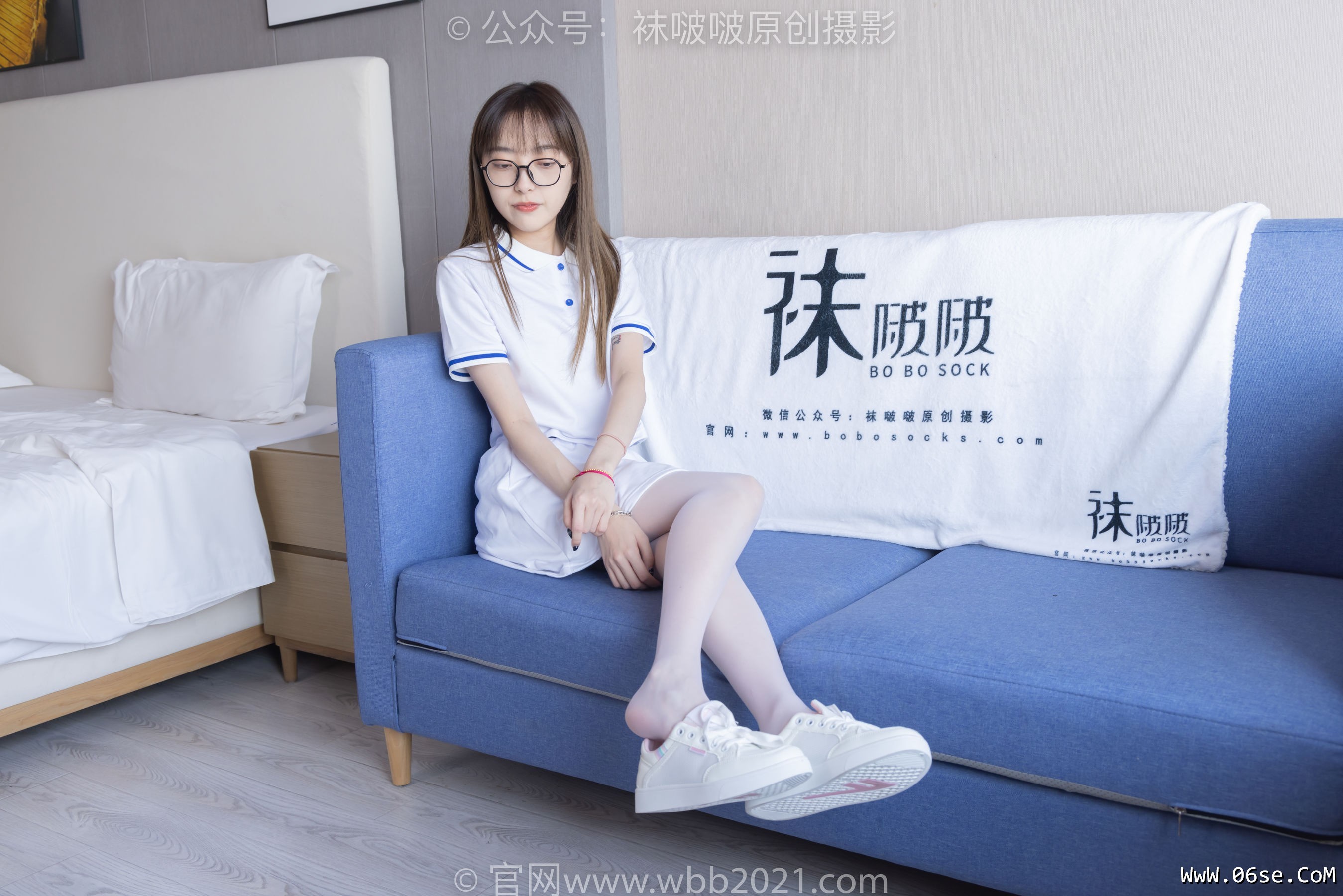 图片[83]-BoBoSocks袜啵啵 No.344 稚予 -板鞋、平底鞋、白丝[150P]-六色网