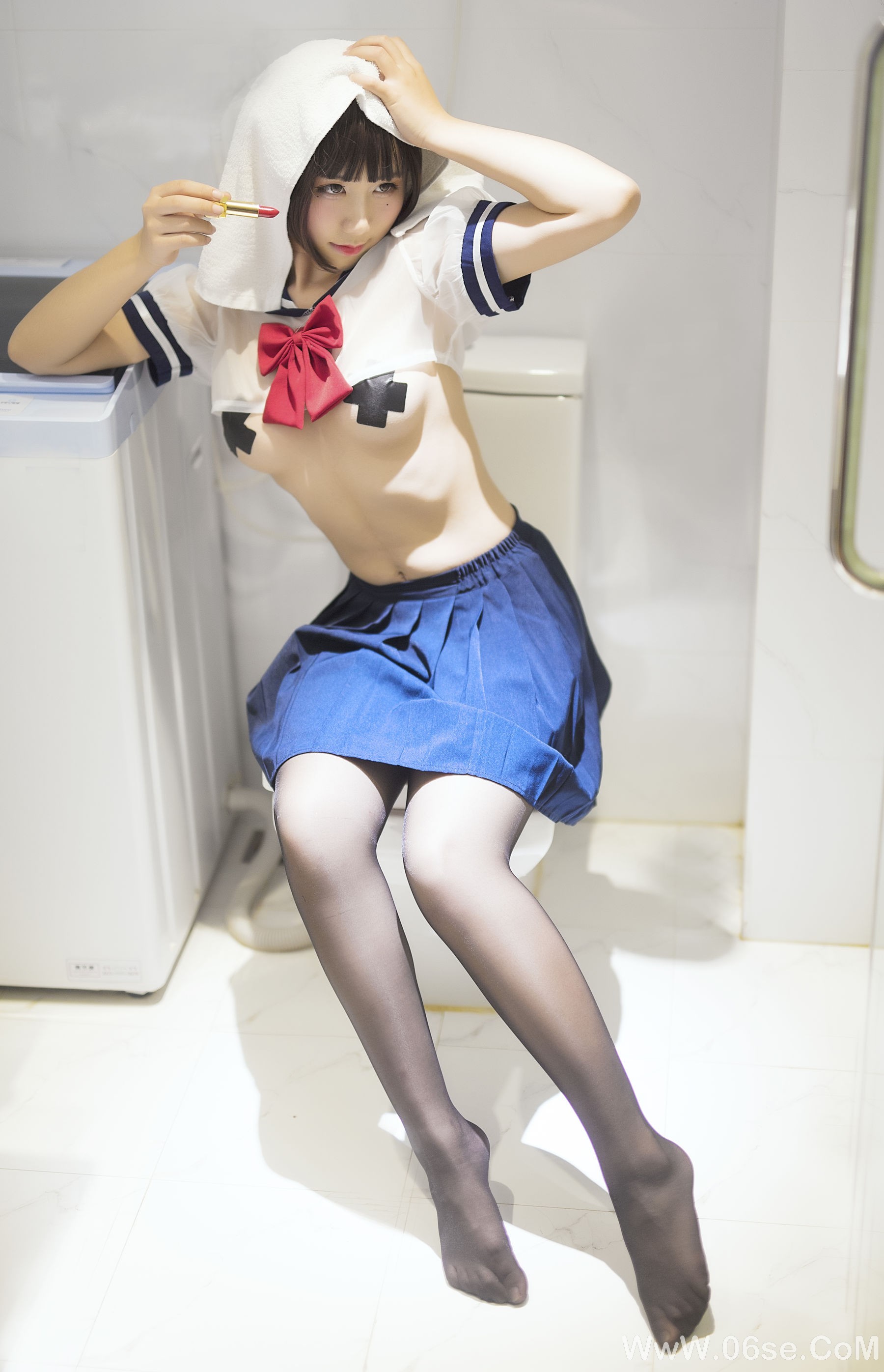 图片[13]-动漫博主九曲Jean JK透明制服[21P]-六色网