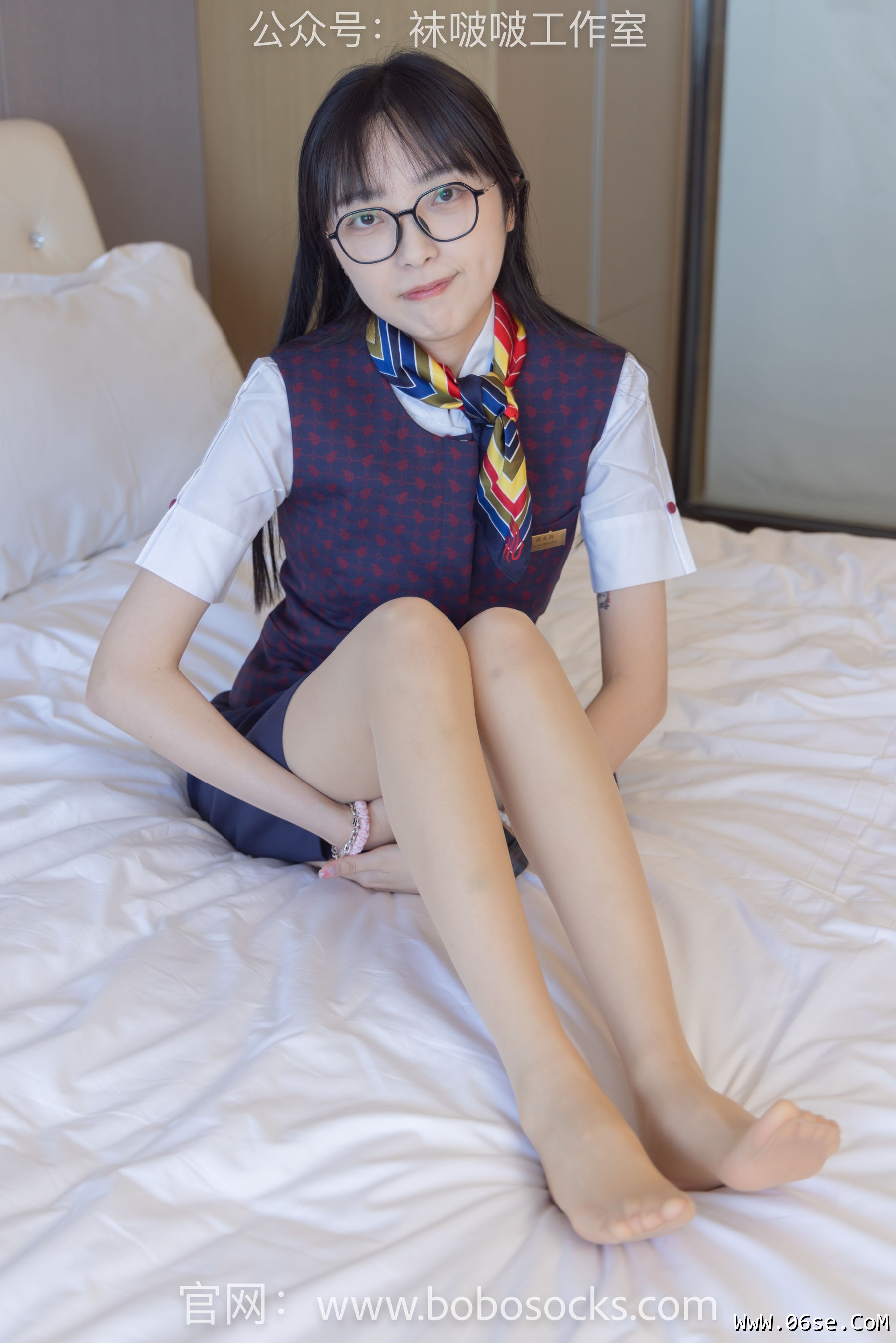 图片[107]-BoBoSocks袜啵啵 No.115 稚予-平底鞋、肉丝、空姐制服[136P]-六色网