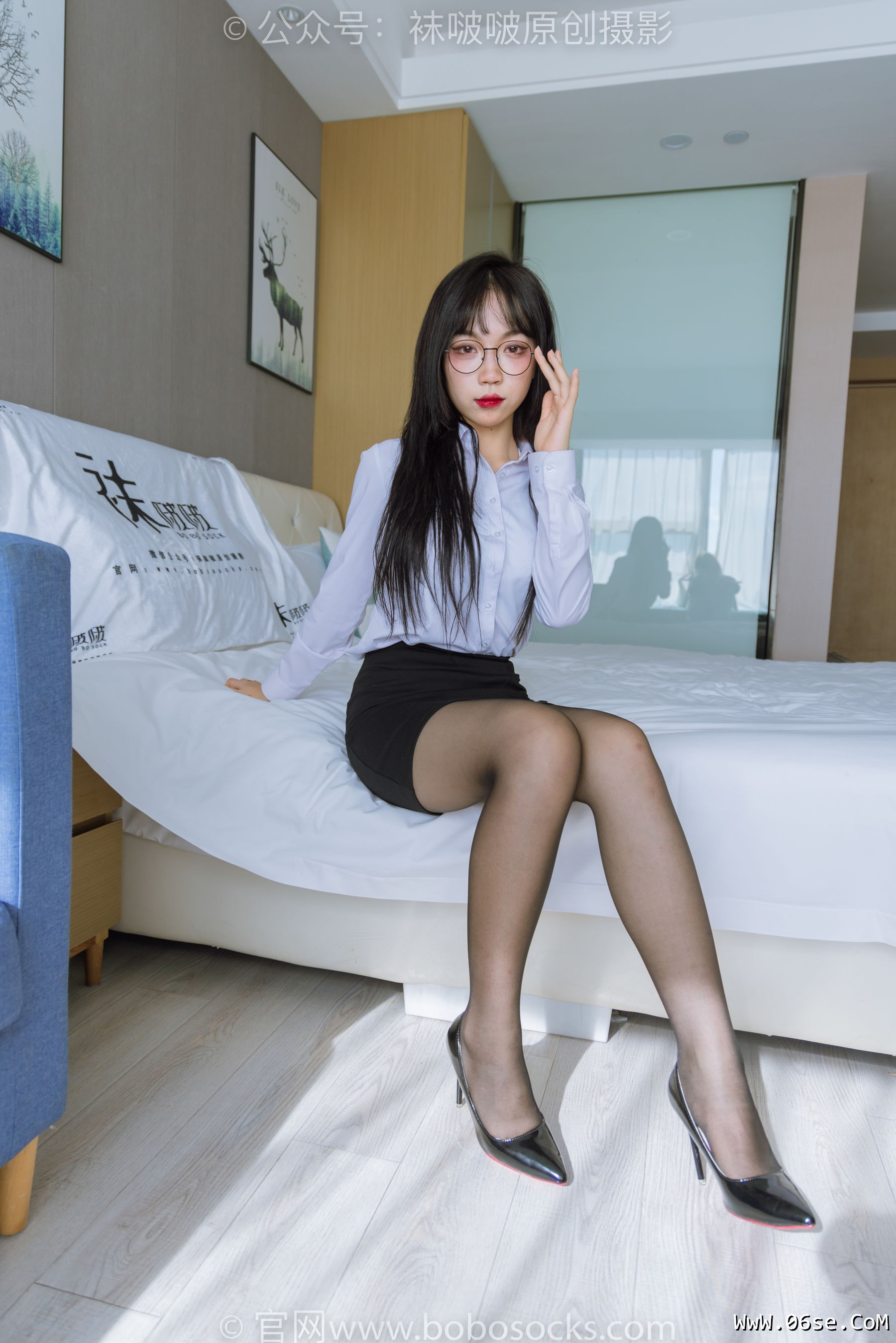 图片[87]-BoBoSocks袜啵啵 No.185 周周-ol制服、高跟鞋、黑丝[140P]-六色网