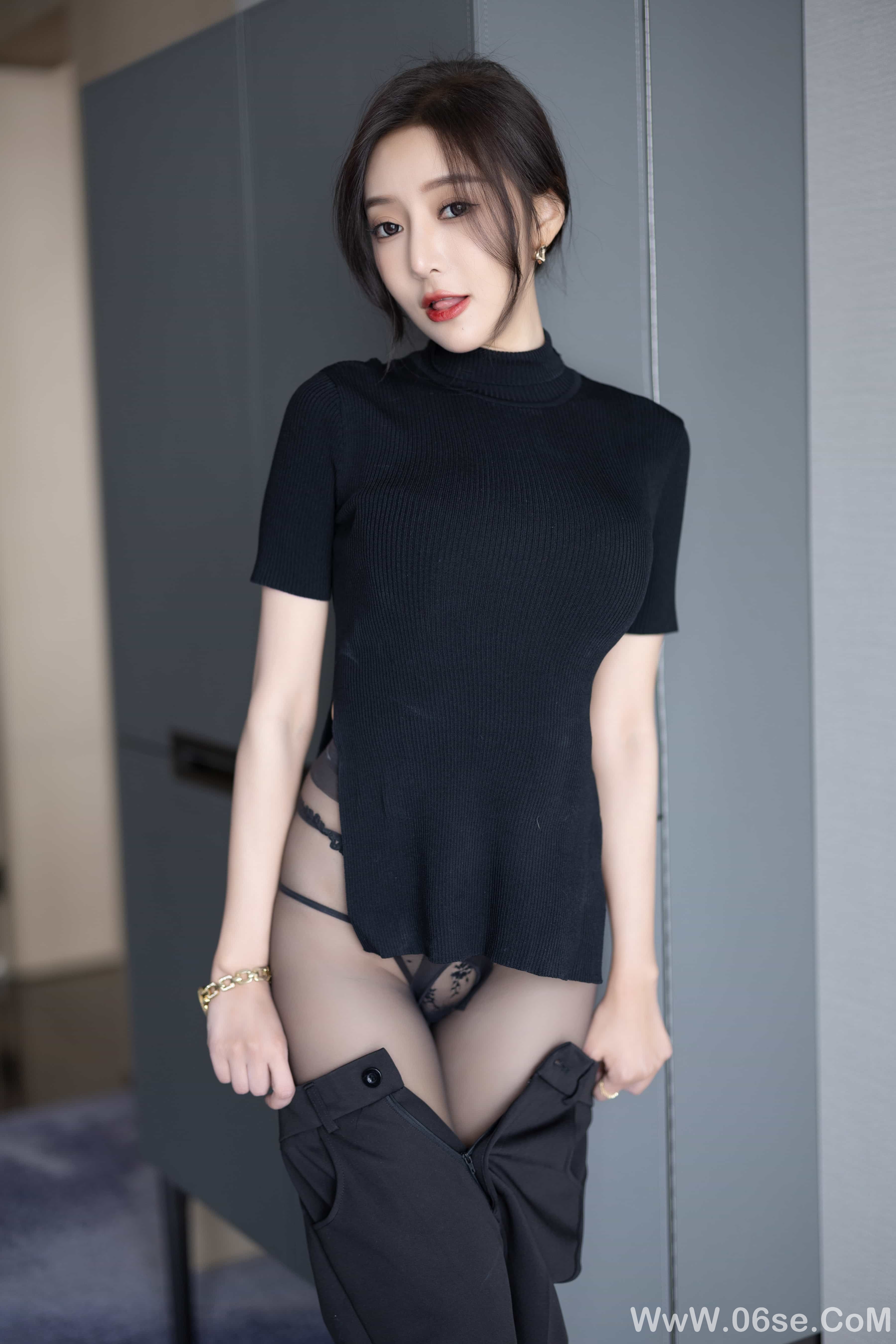 图片[25]-王馨瑶Yanni – 内购 黑色西装加西裤高启兰[93P]-六色网