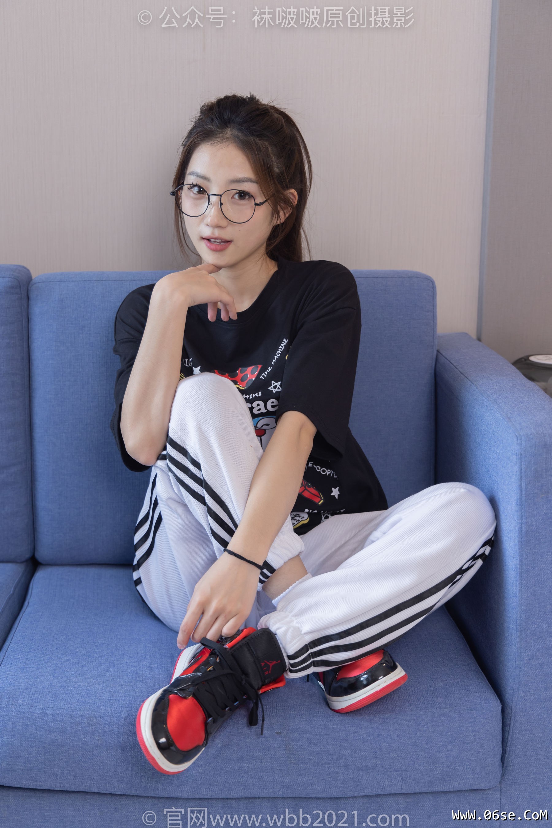 图片[54]-BoBoSocks袜啵啵 No.382 小沫 -板鞋、白棉袜[143P]-六色网