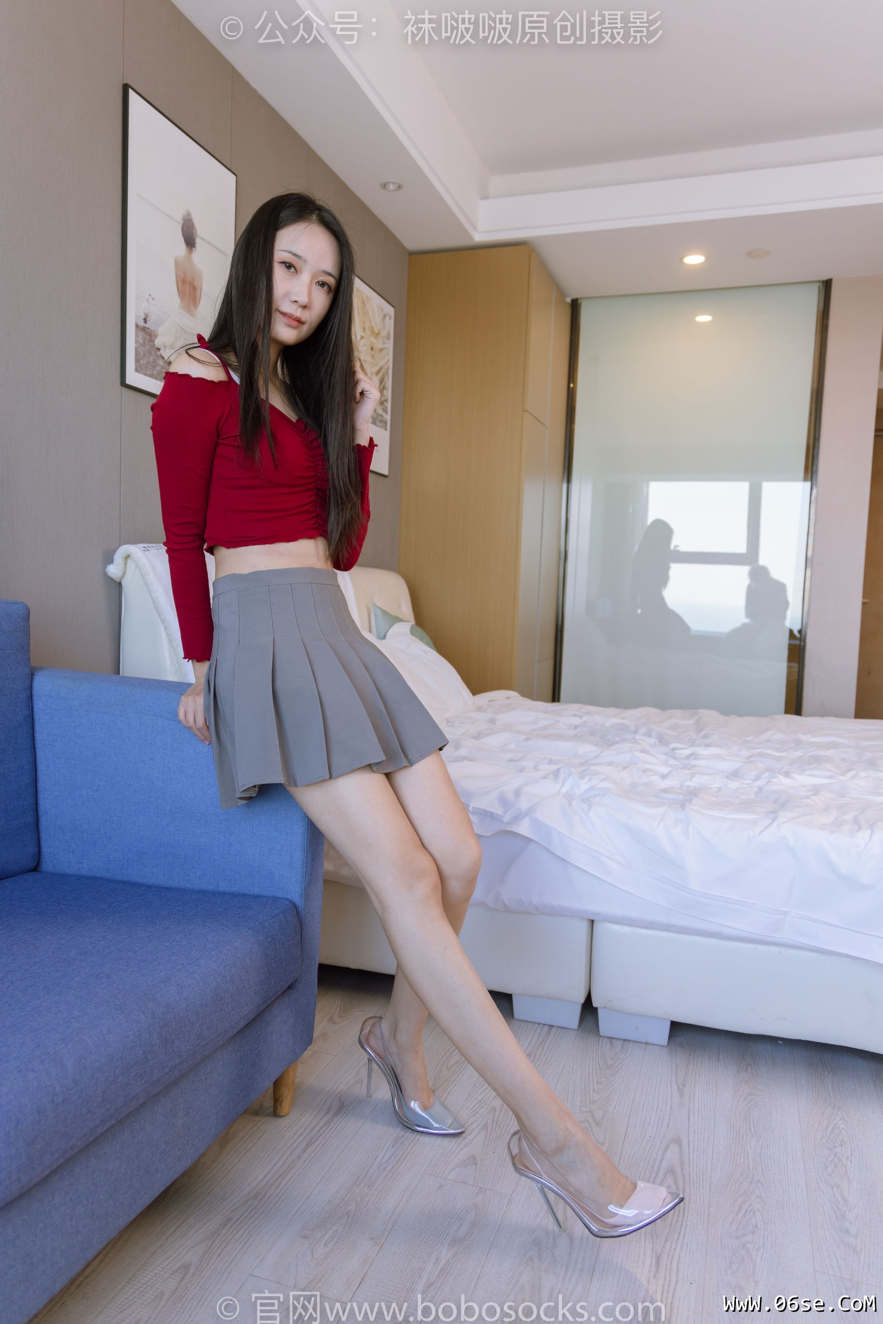 图片[117]-BoBoSocks袜啵啵 No.190 小安-两双高跟鞋、两双船袜、裸足[160P]-六色网