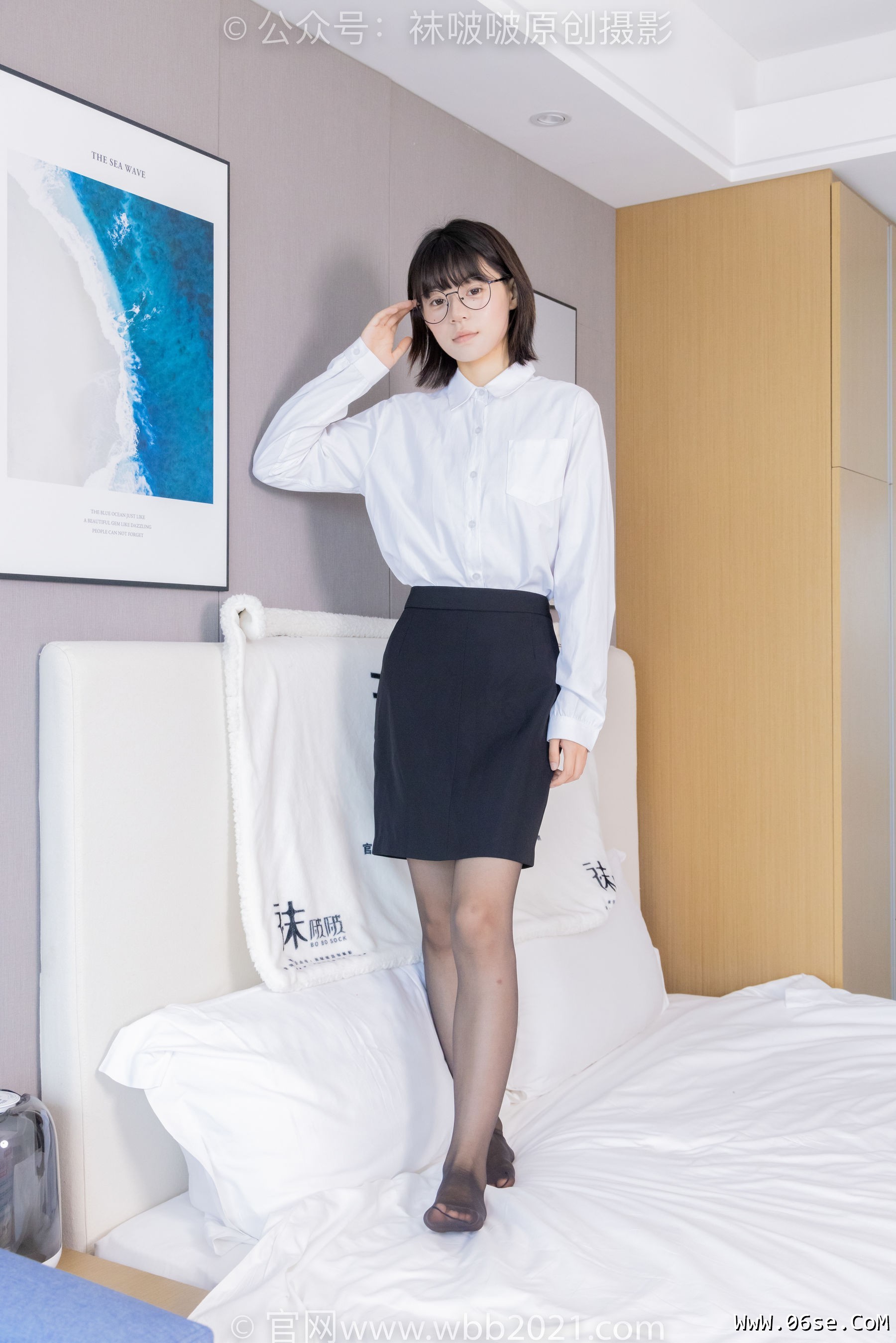 图片[86]-BoBoSocks袜啵啵 No.436 糯米 -OL制服、两双平底鞋、薄黑丝、厚肉丝[150P]-六色网