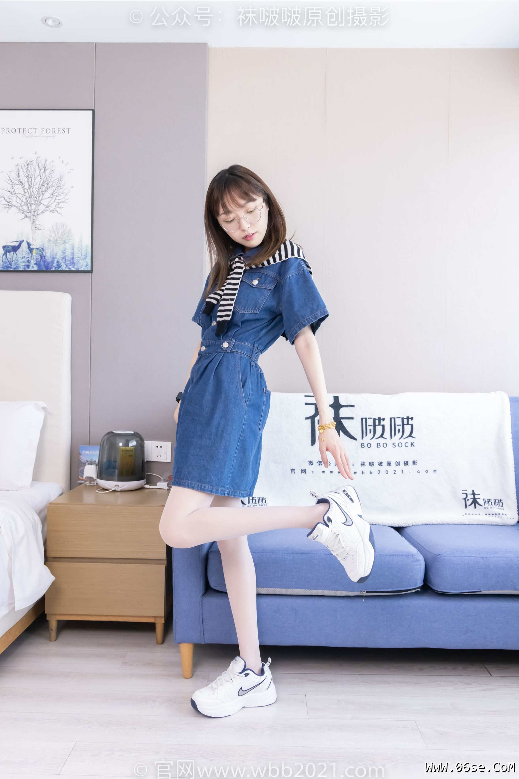 图片[61]-BoBoSocks袜啵啵 No.435 稚予 -板鞋、运动鞋、白丝、肉丝[150P]-六色网