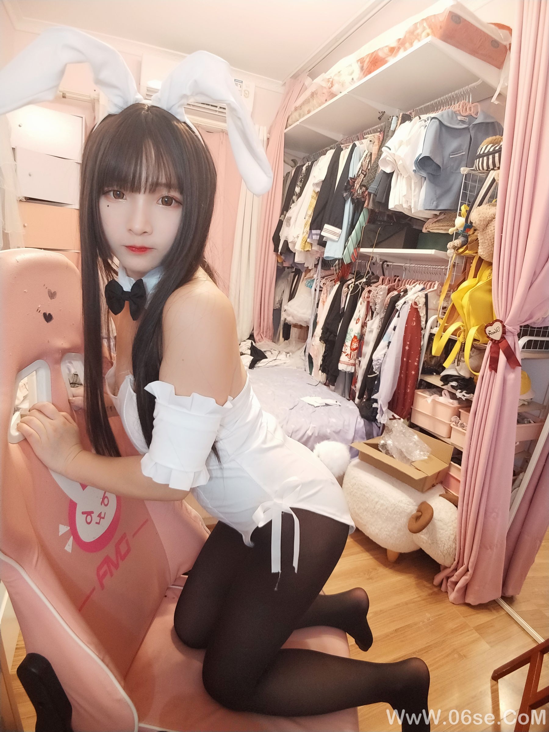 图片[13]-二次元美女古川kagura 黑丝兔女郎[24P]-六色网