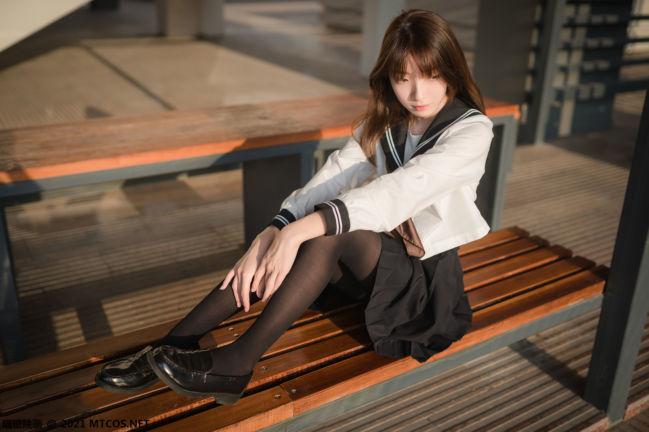 图片[17]-喵糖映画 VOL.409 黄昏下的JK [33P]-六色网