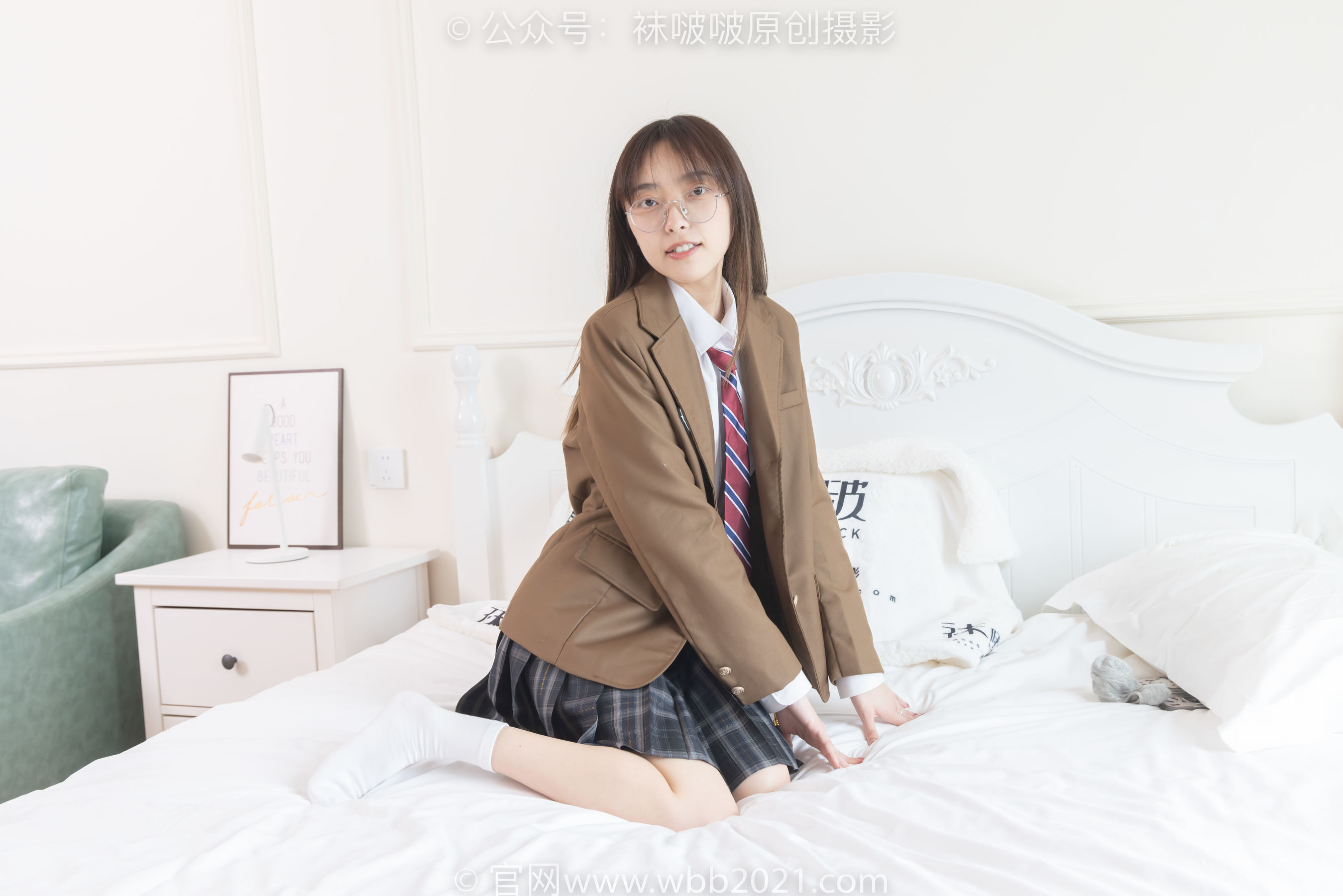 图片[63]-BoBoSocks袜啵啵 No.370 稚予 -板鞋、白棉袜、灰色棉船袜[140P]-六色网