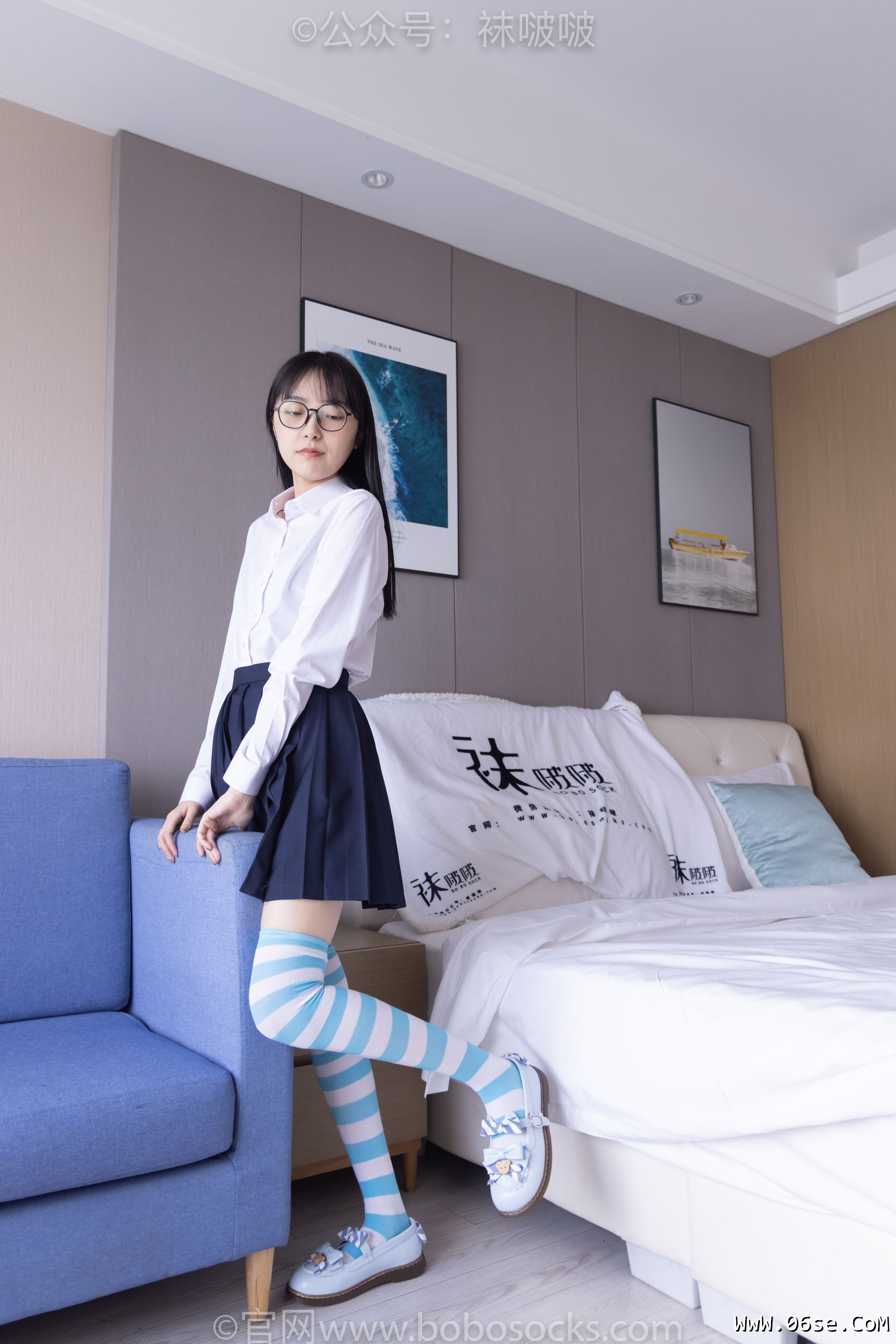 图片[81]-BoBoSocks袜啵啵 No.070 稚予-皮鞋、拖鞋、过膝袜、白棉袜[148P]-六色网