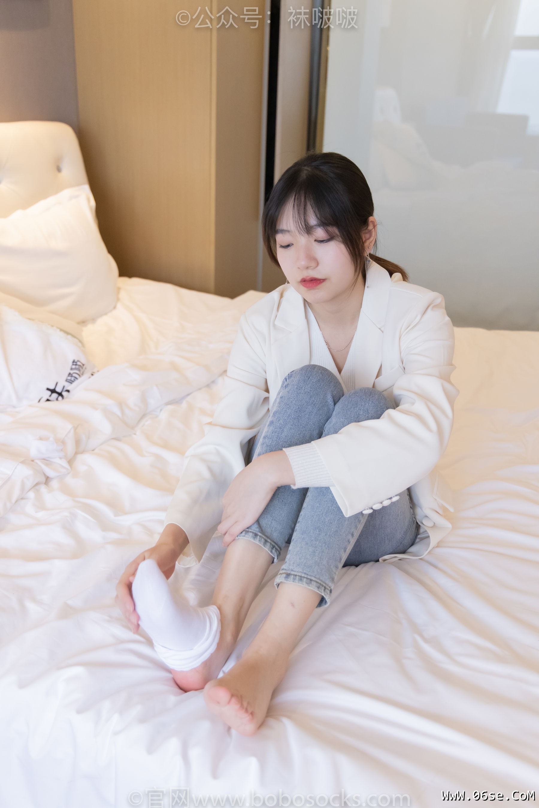 图片[147]-BoBoSocks袜啵啵 No.050 小甜豆-高跟长靴、白棉袜[175P]-六色网