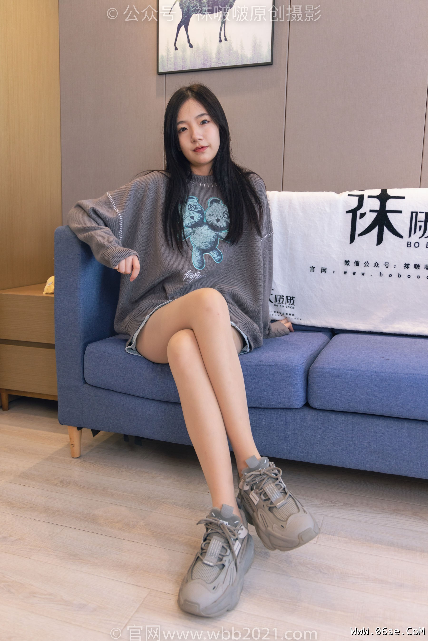 图片[70]-BoBoSocks袜啵啵 No.354 小甜豆 -运动鞋、肉丝[140P]-六色网