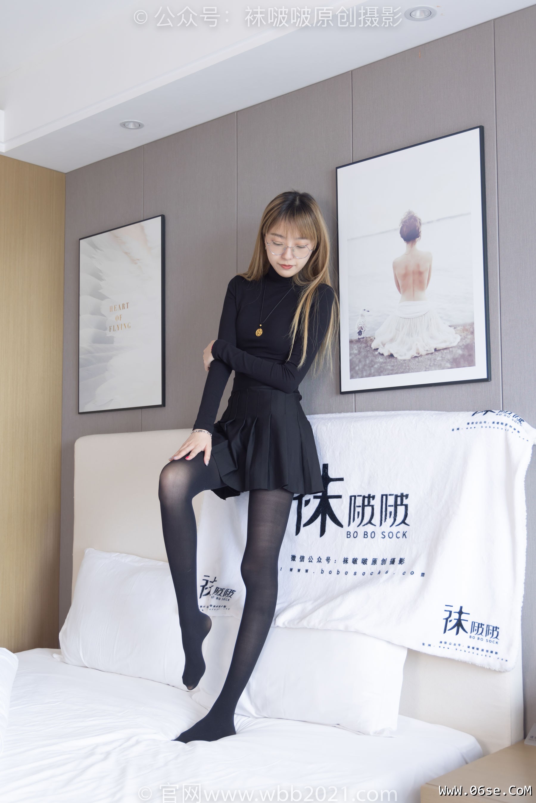 图片[18]-BoBoSocks袜啵啵 No.255 稚予 -皮鞋、厚黑丝[144P]-六色网