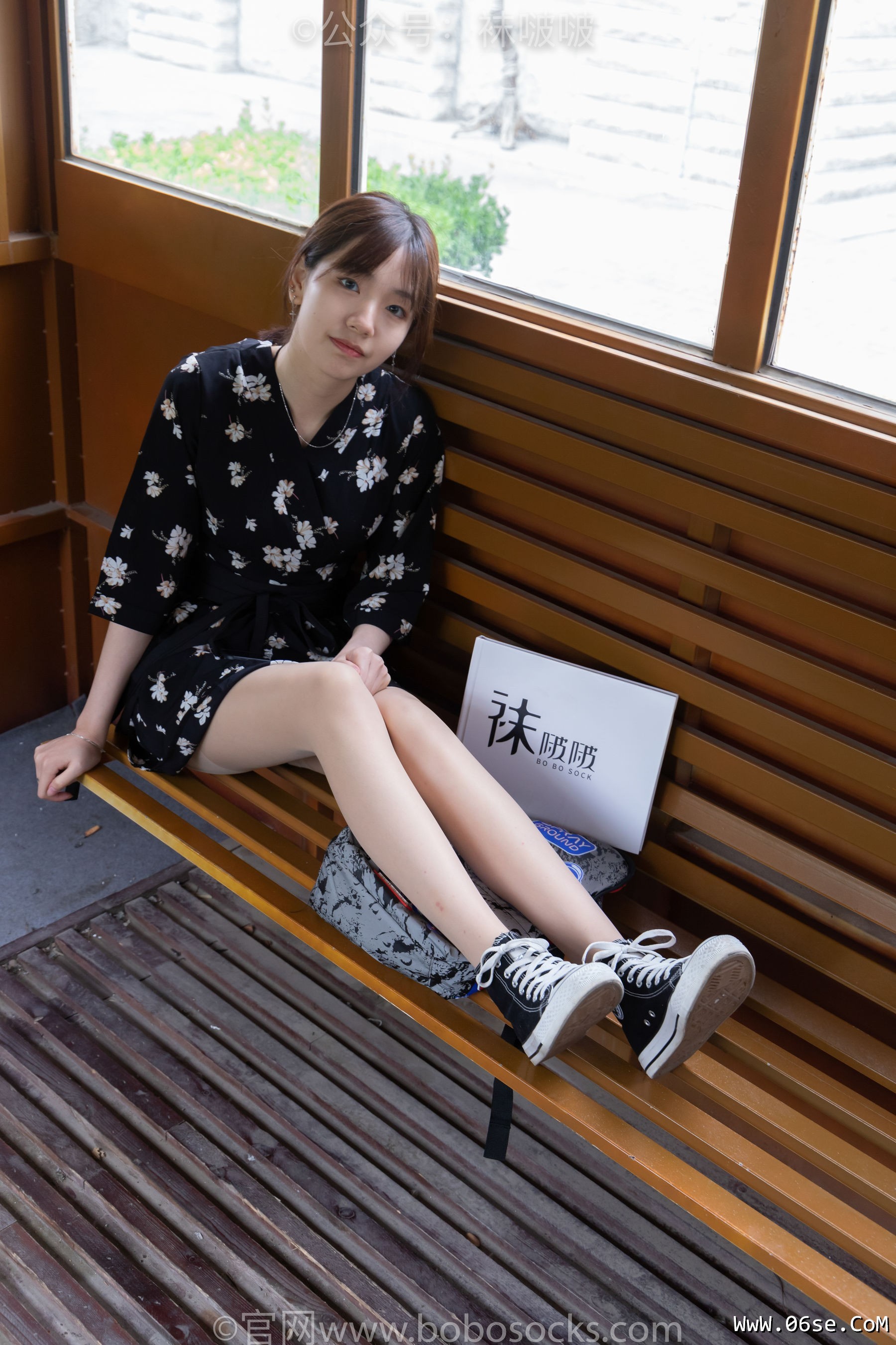 图片[130]-BoBoSocks袜啵啵 No.013 小甜豆-匡威帆布鞋、浅灰色短棉袜、肉丝[132P]-六色网