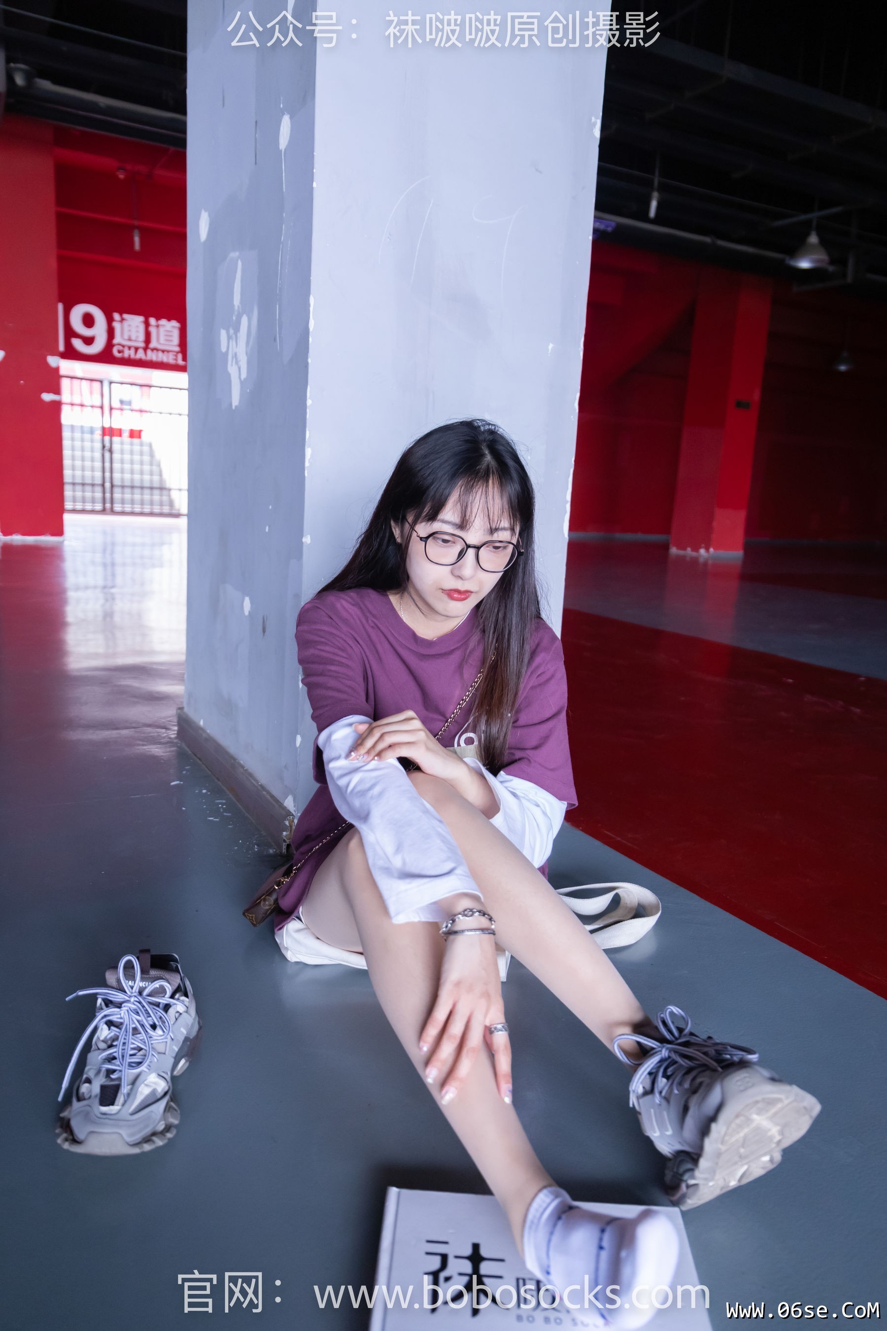 图片[50]-BoBoSocks袜啵啵 积分限定作品010 稚予-巴黎世家运动鞋、白棉袜、肉丝[144P]-六色网