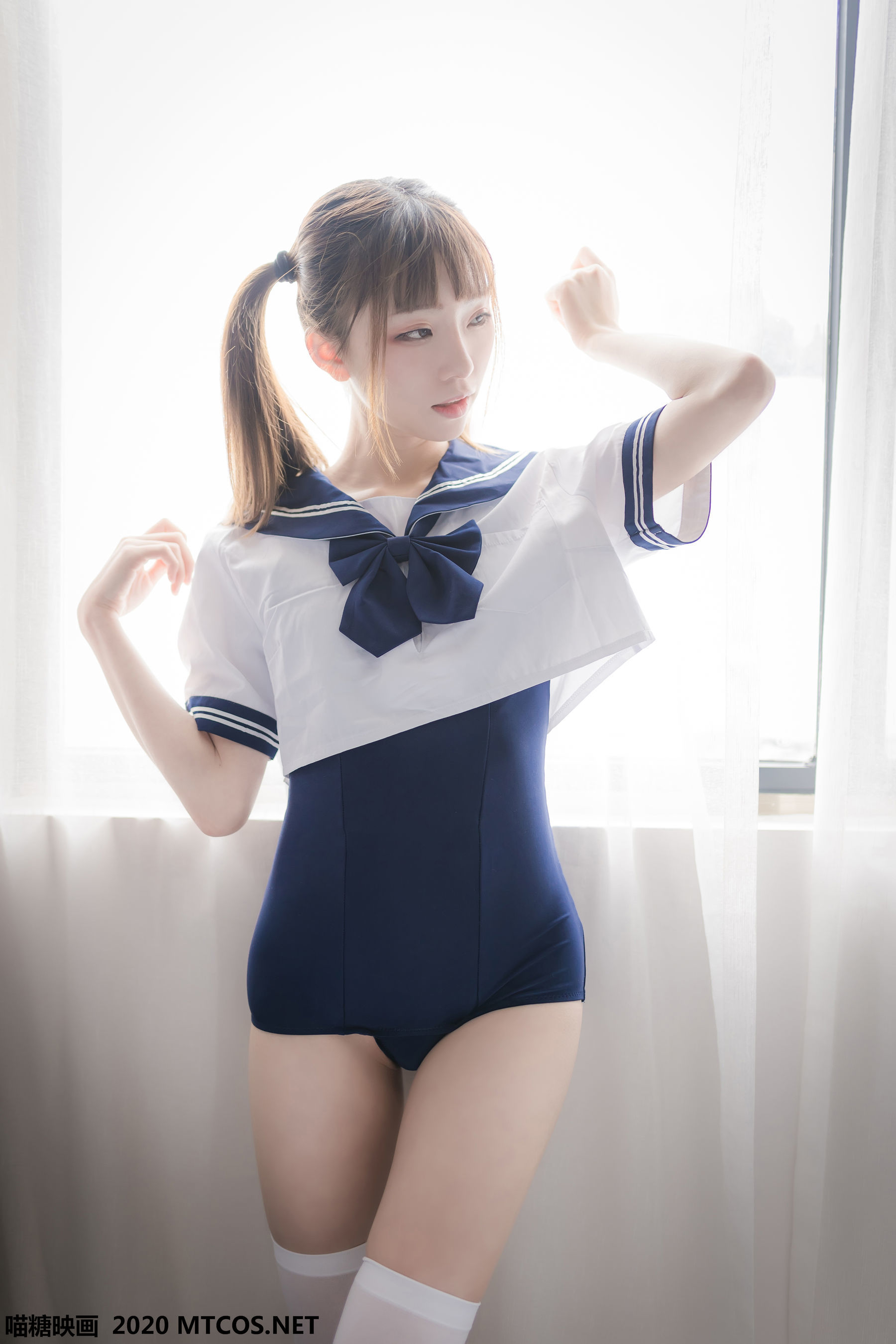 图片[2]-[喵糖映画] JKL.006 泳装JK制服 [43P]-六色网