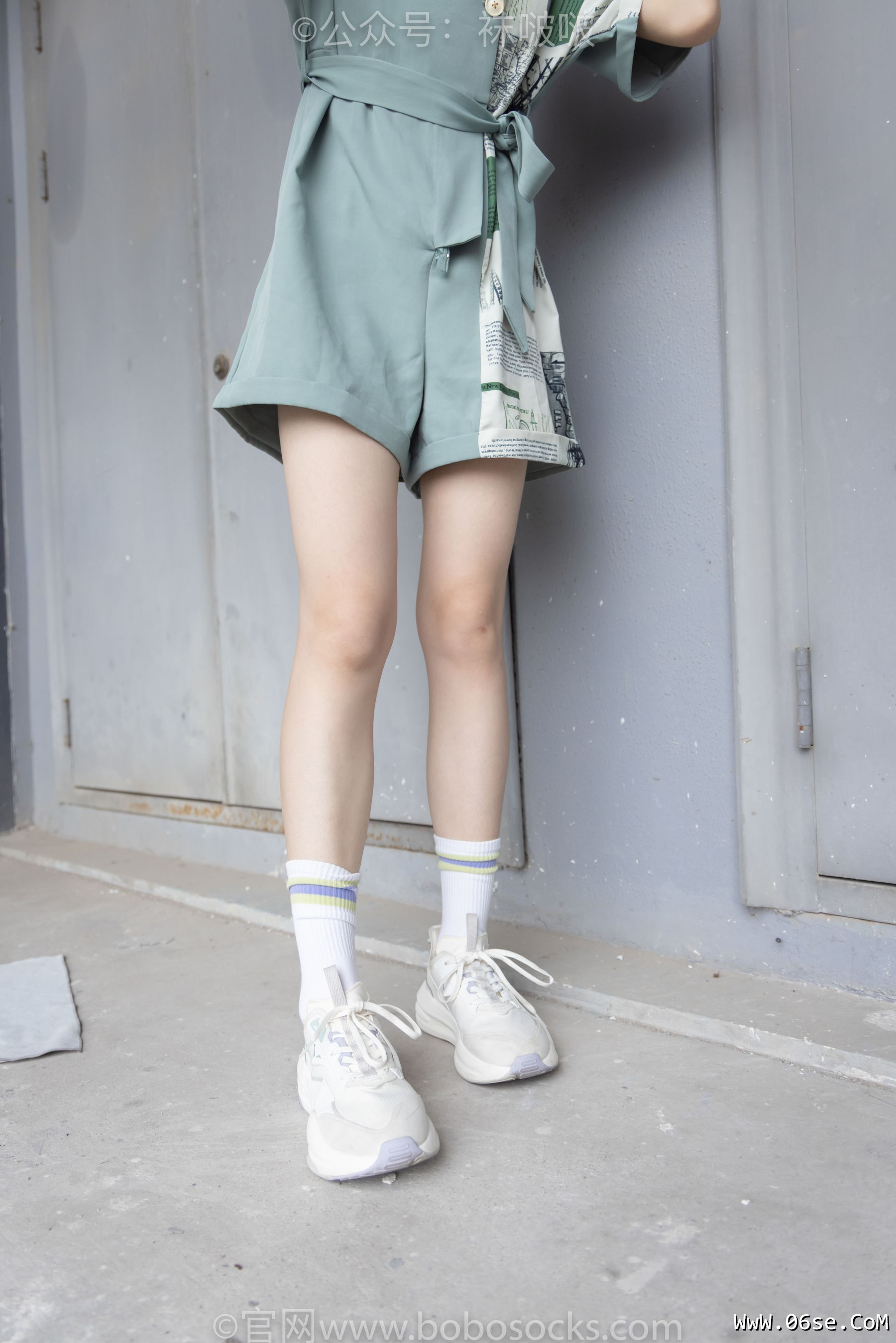 图片[9]-BoBoSocks袜啵啵 No.025 熊熊-安踏运动鞋、白色棉袜、裸足[146P]-六色网