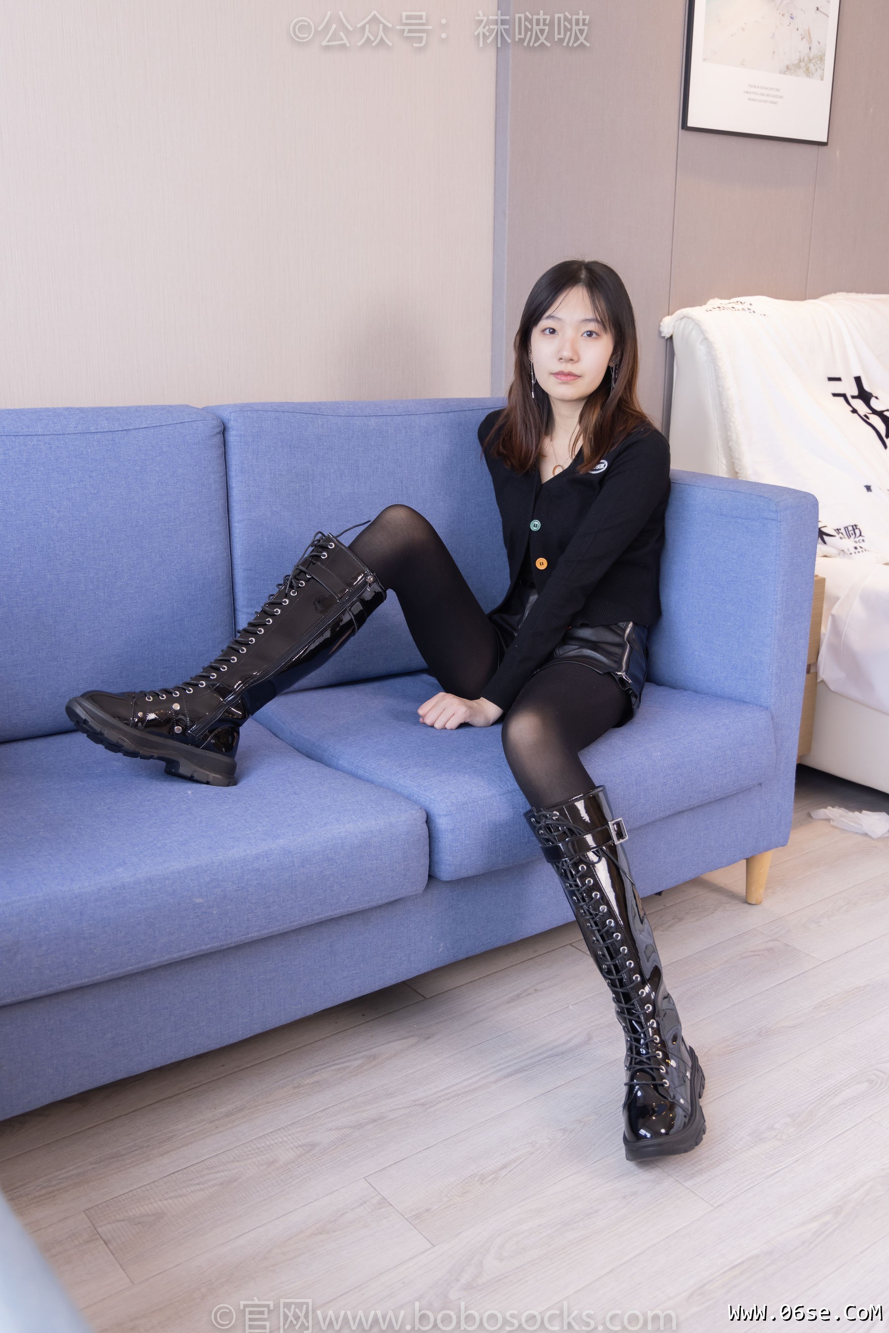 图片[20]-BoBoSocks袜啵啵 No.072 小甜豆-两双长靴、厚黑丝、厚肉丝[144P]-六色网