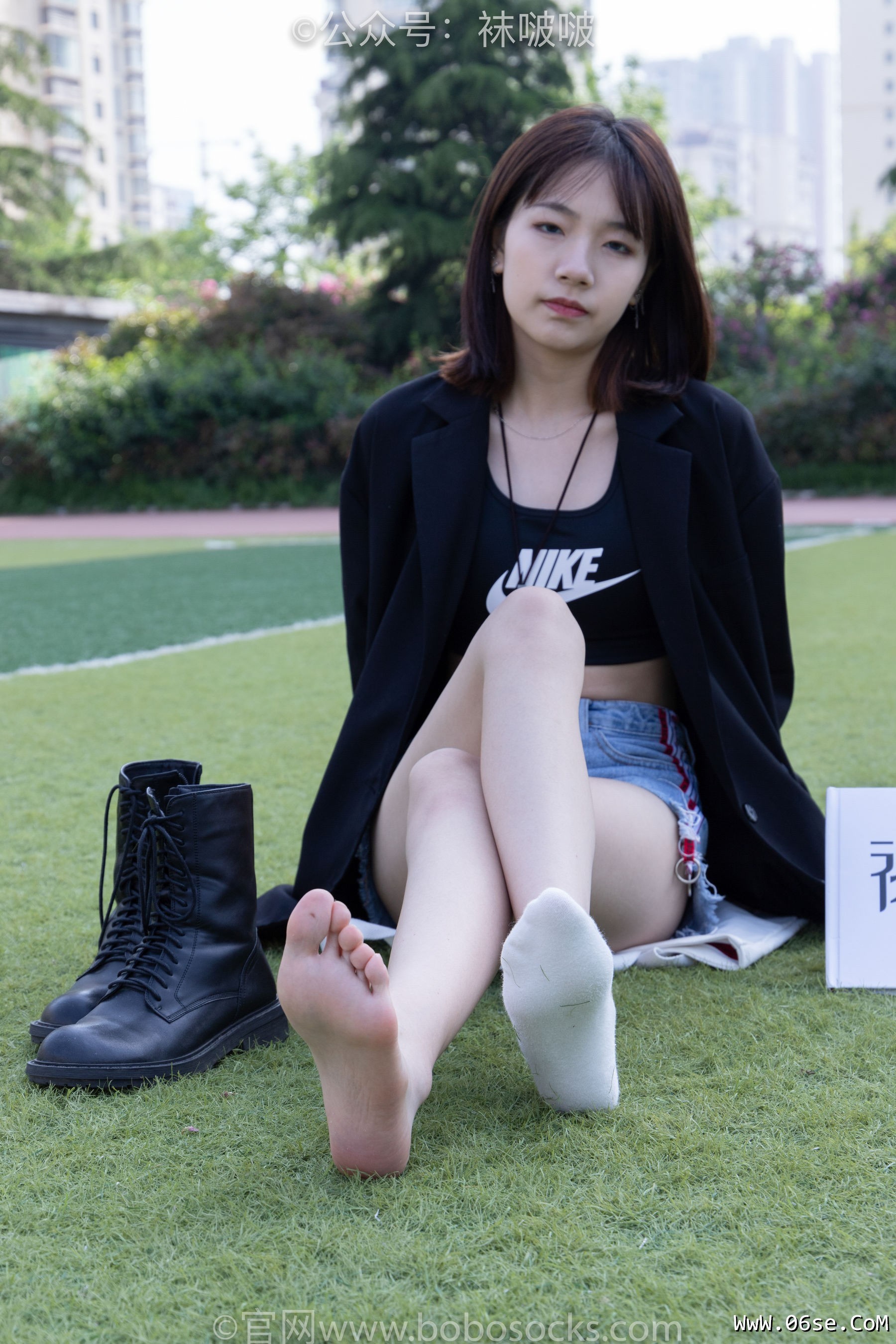 图片[69]-BoBoSocks袜啵啵 No.010 小甜豆-马丁靴、白色短棉袜、裸足[117P]-六色网
