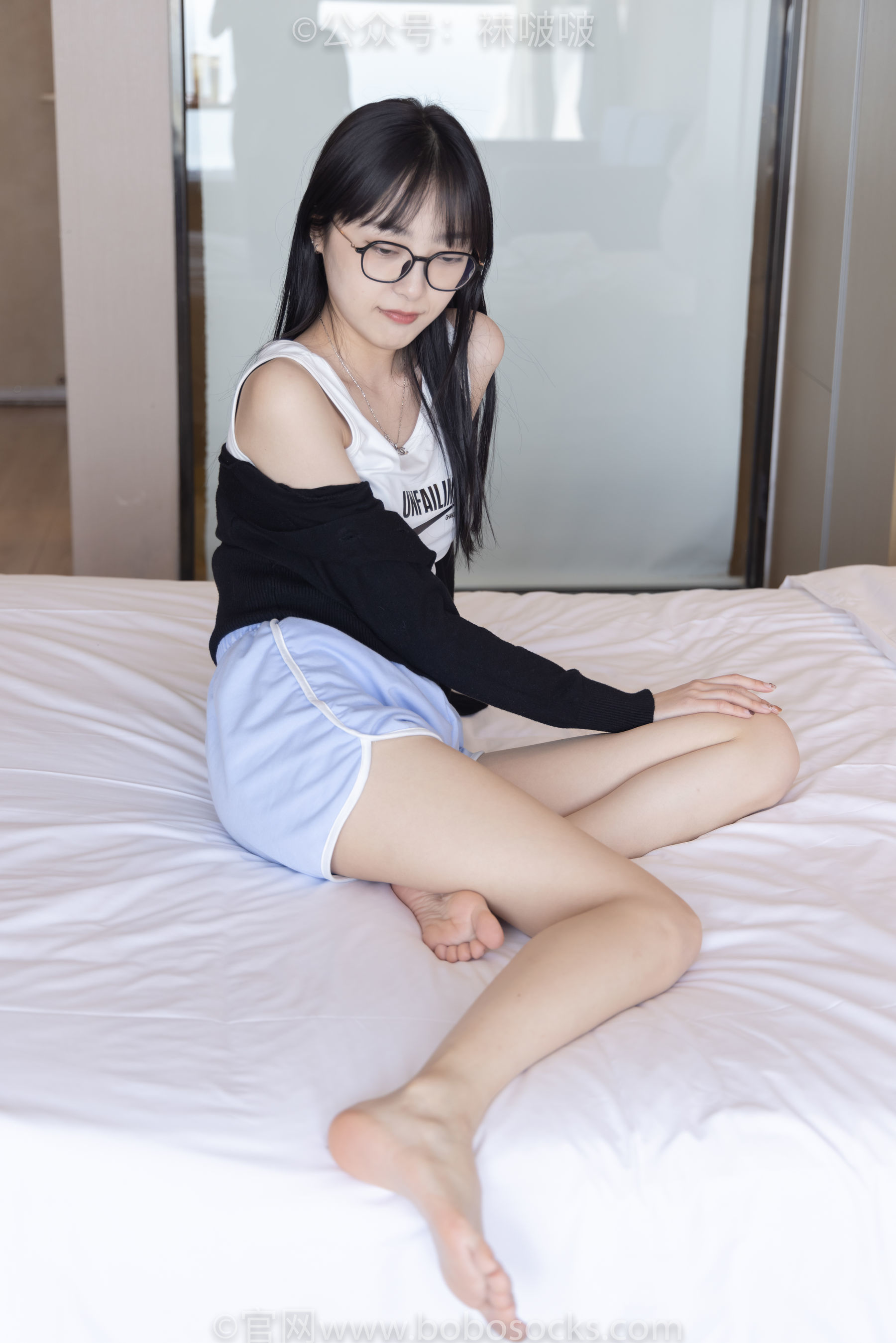 图片[83]-BoBoSocks袜啵啵 No.081 稚予- AJ、浅黄色短棉袜、浅蓝色短棉袜、裸足[145P]-六色网